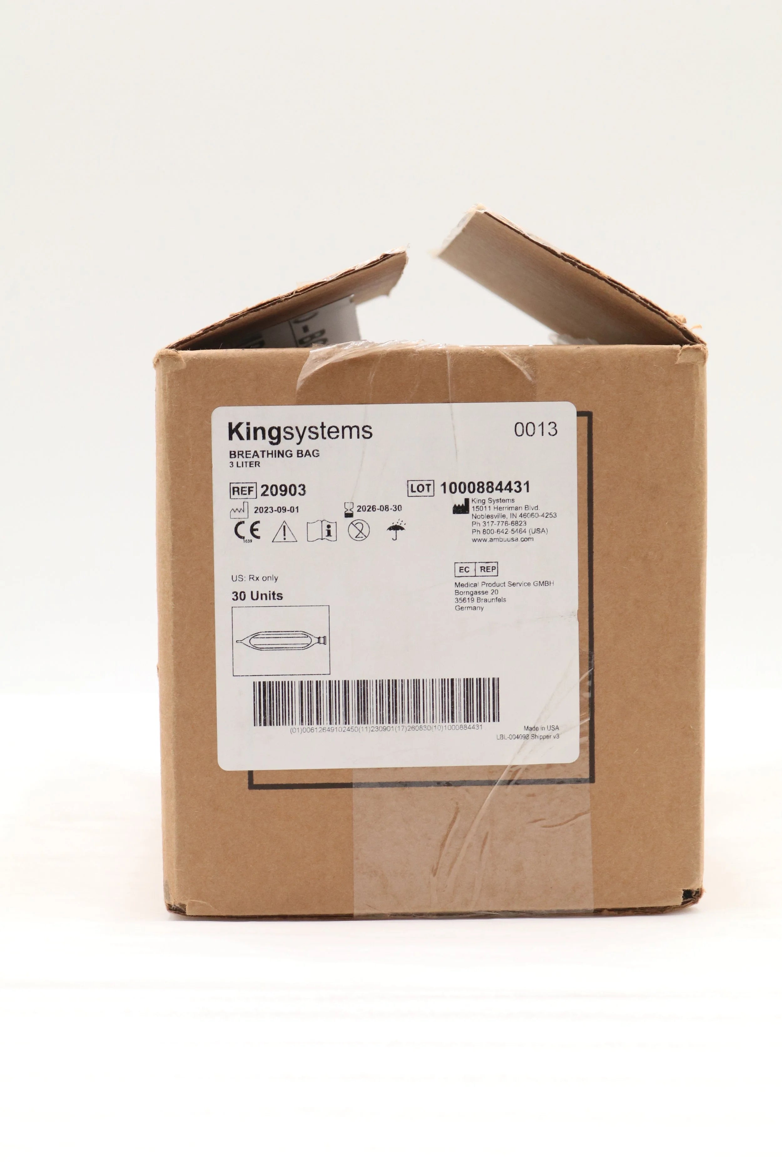 King Systems | 20903 | Bag Breathing Regular 3 Liter
