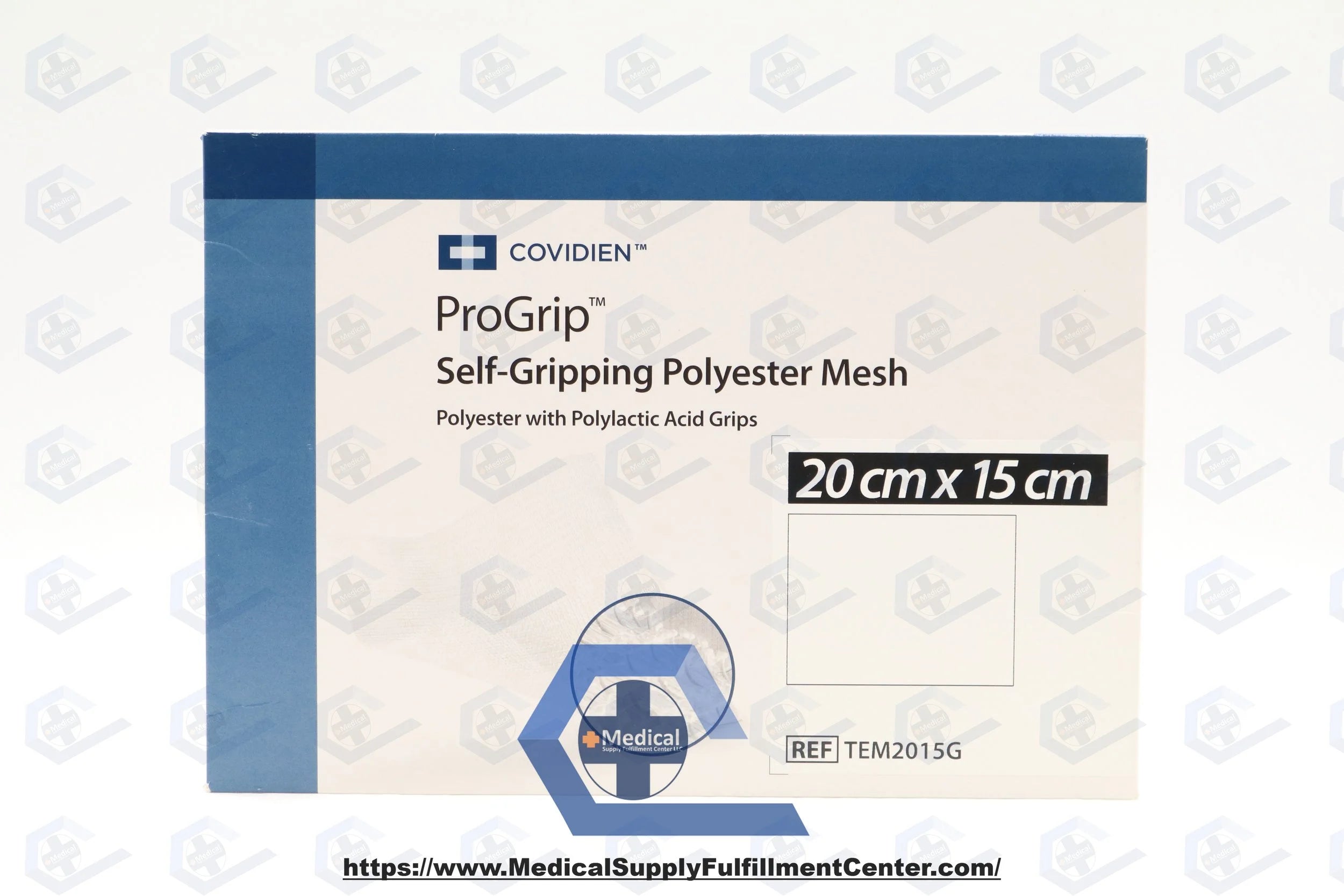 Covidien | TEM2015G | Parietex Progrip Mesh 20cm X 15cm