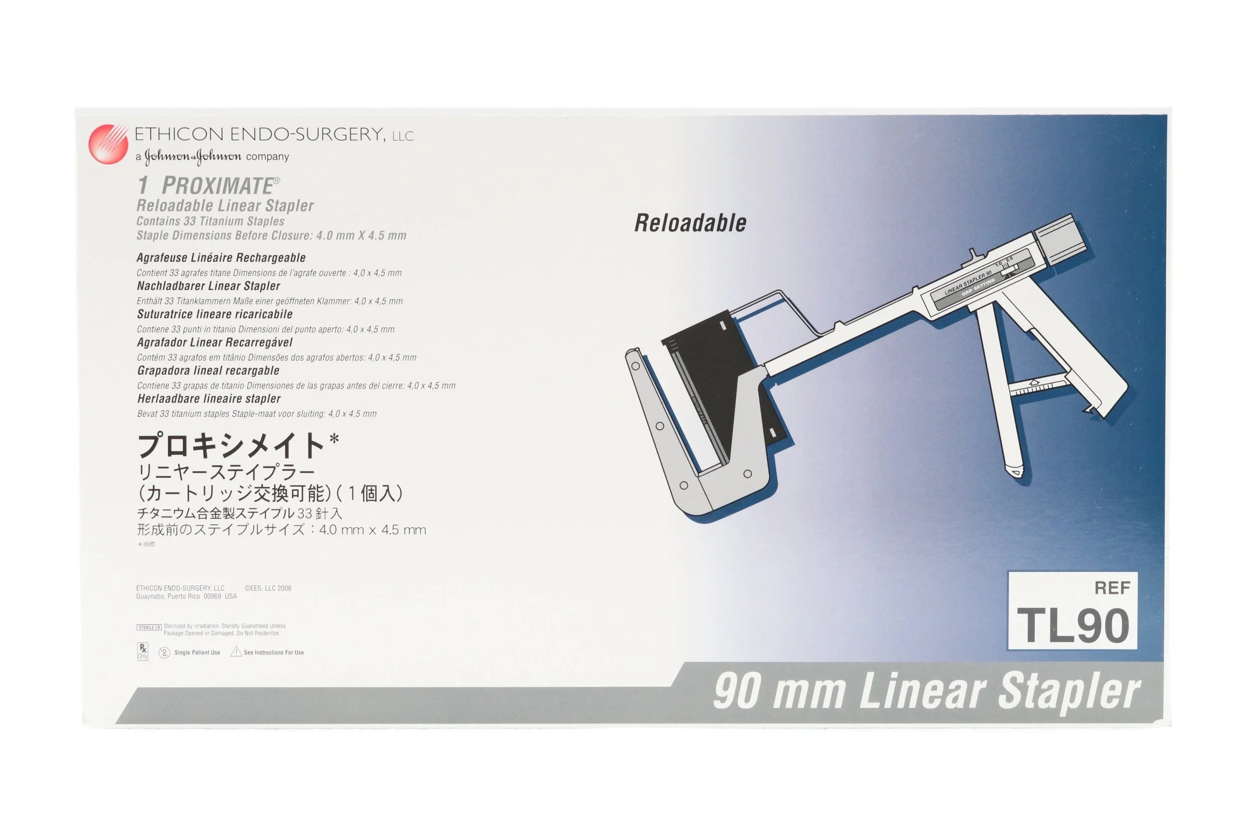 Ethicon | TL90 | Proximate Reloadable 90mm Linear Stapler