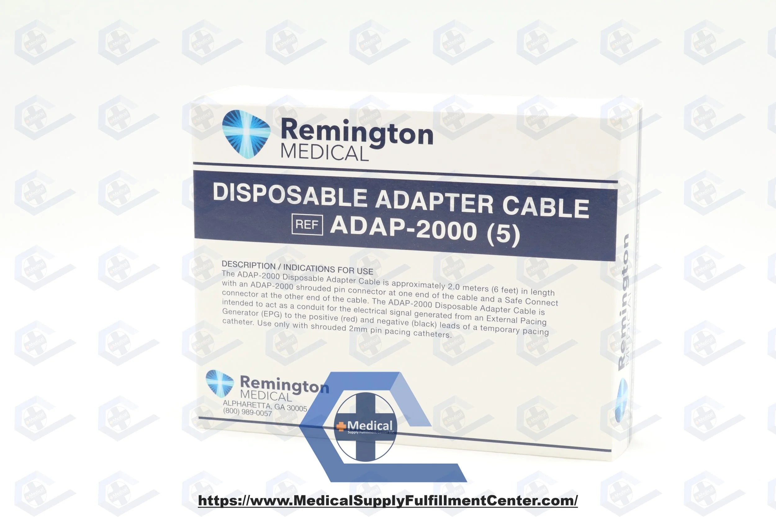 Remington Medical | ADAP-2000 | Disposable Pacing Cable w/Pac-Loc Safety Device