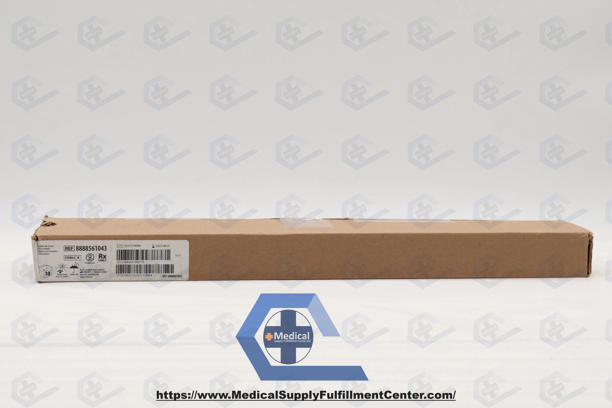 Covidien | 8888561043 | Argyle Trocar Catheter, Sharp Tip, 20F x 15.75"