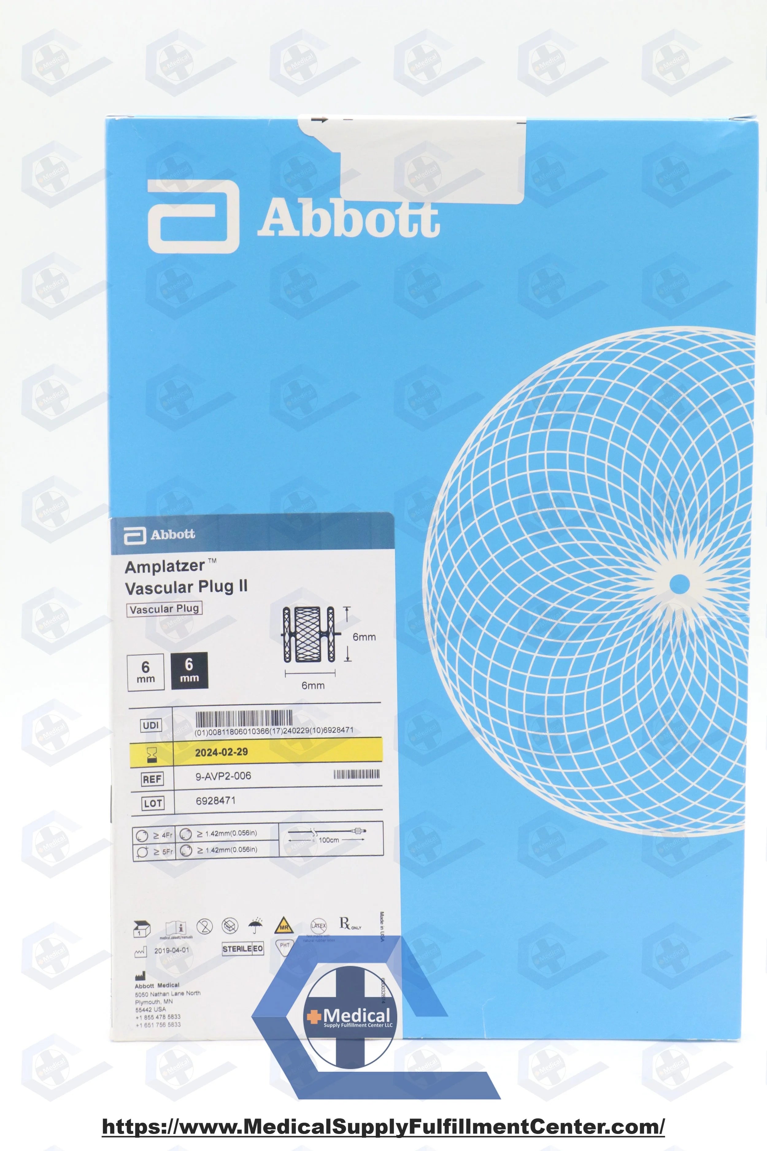 Abbott | 9-AVP2-006 | Amplatzer Vascular Plug II 6mm