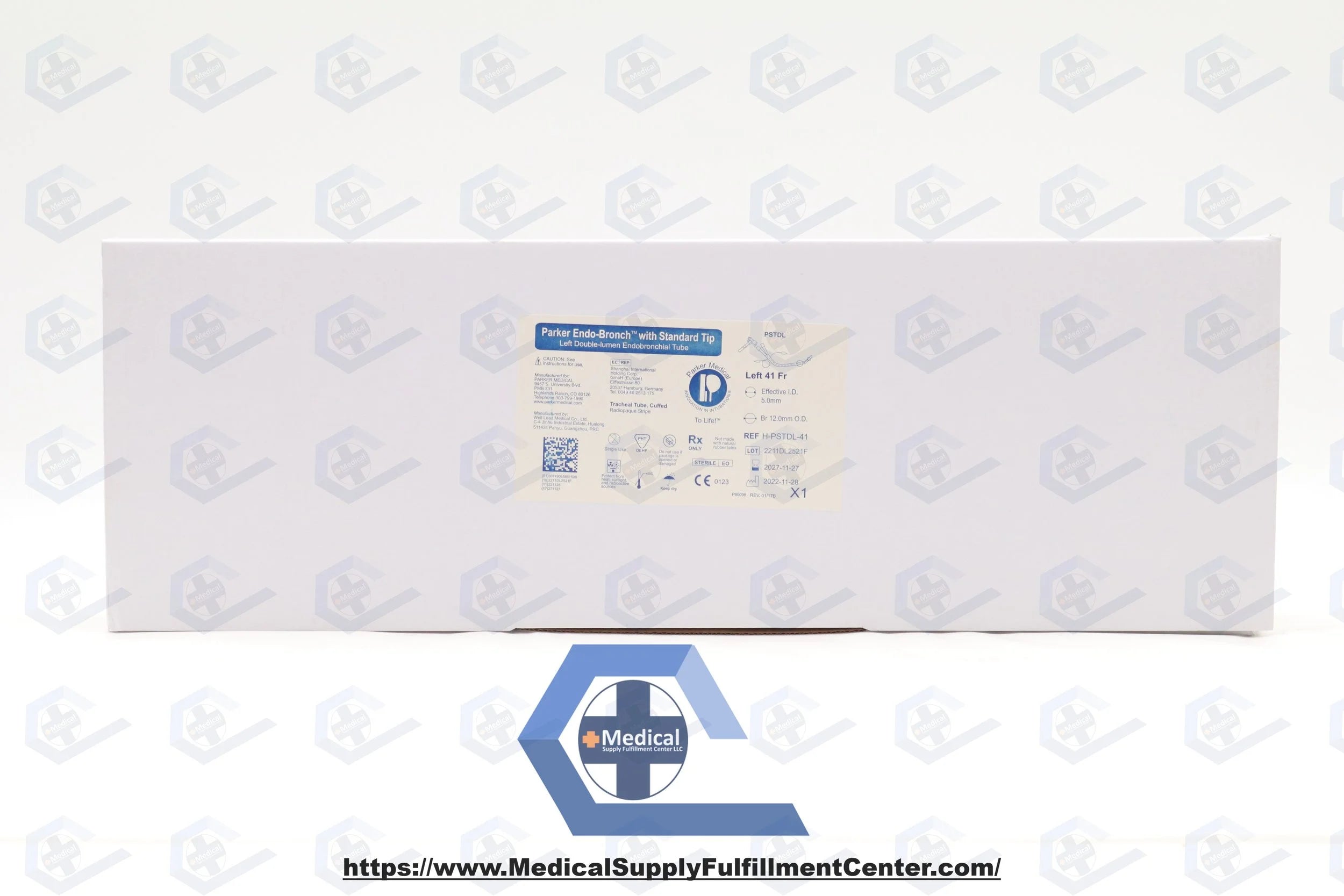 Parker Medical | H-PSTDL-41 | Endo-Bronch, Standard Tip, Double Lumen Tube, Left, 41 FR