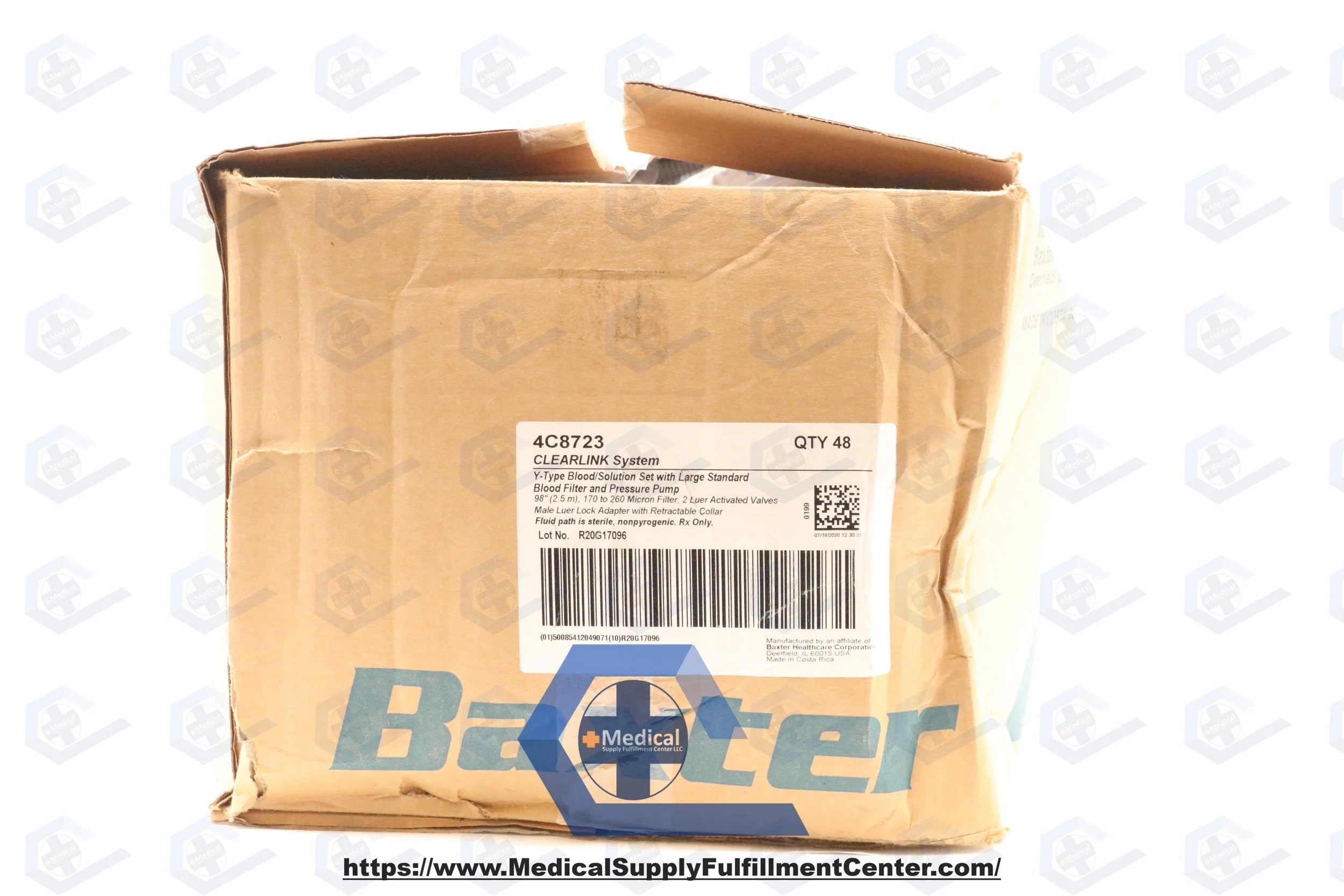 Baxter | 4C8723 | Clearlink System Y-Type Blood/Solution Set 98inch 15Drops/mL