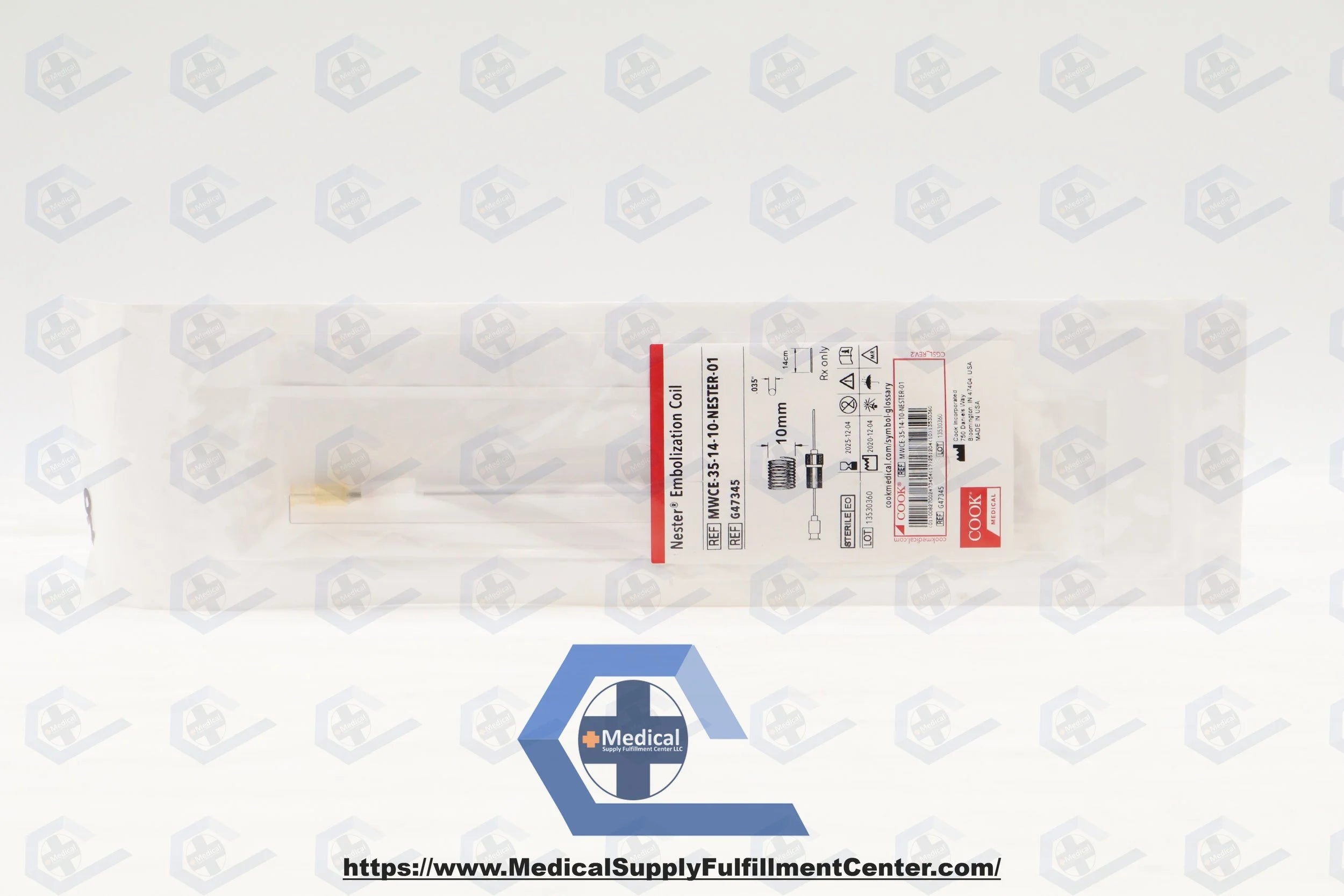 Cook Medical | G47345 | MWCE-35-14-10-NESTER-01 Nester Embolization Coil