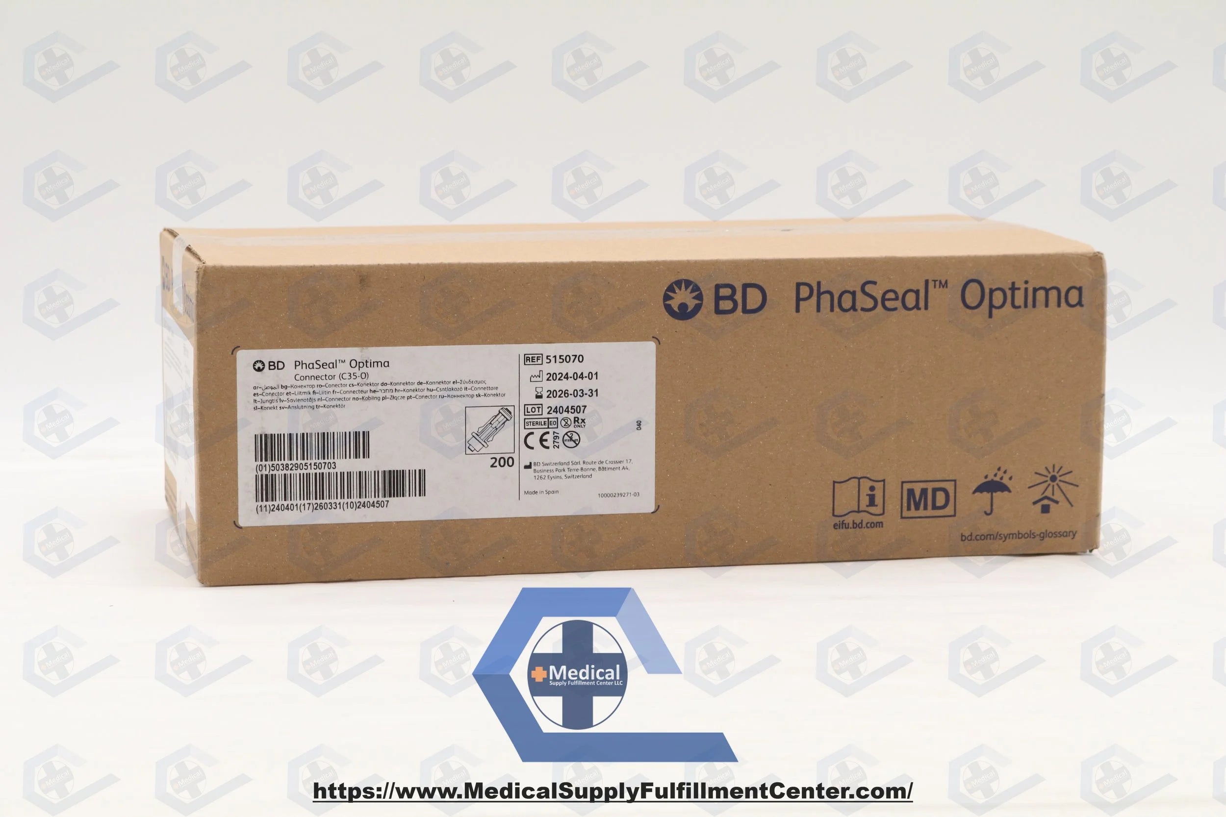 BD | 515070 | PhaSeal System / Accessories - PhaSeal Optima System C35-O Connector