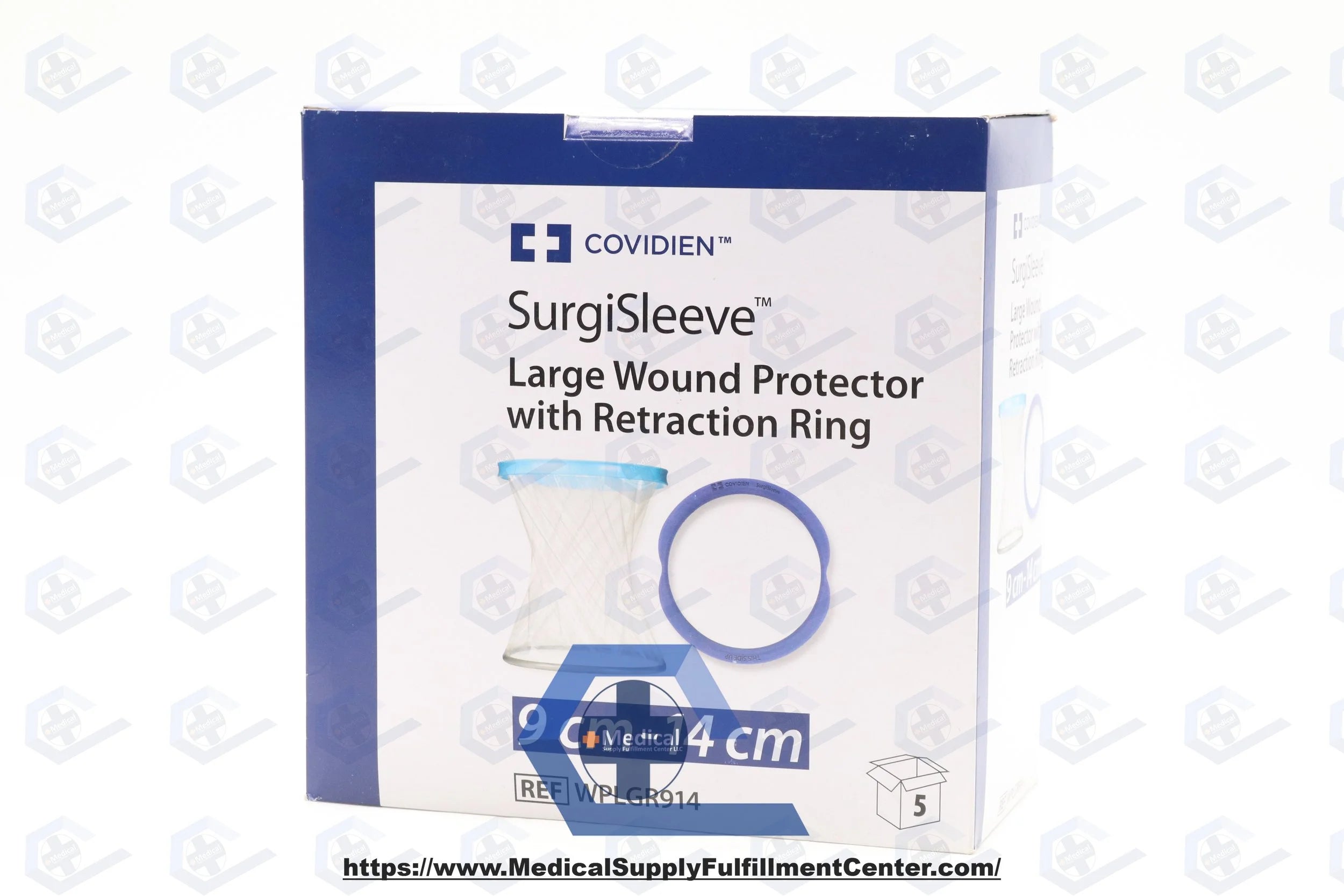Covidien | WPLGR914 | SurgiSleeve Large Wound Protector 9cm-14cm w/Retraction Ring