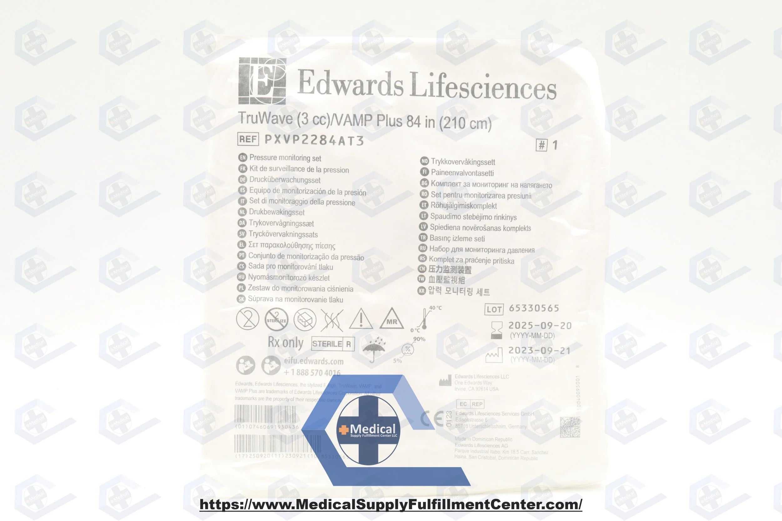 Edwards Lifesciences | PXVP2284AT3 | Pressure Monitoring Set, TruWave Vamp