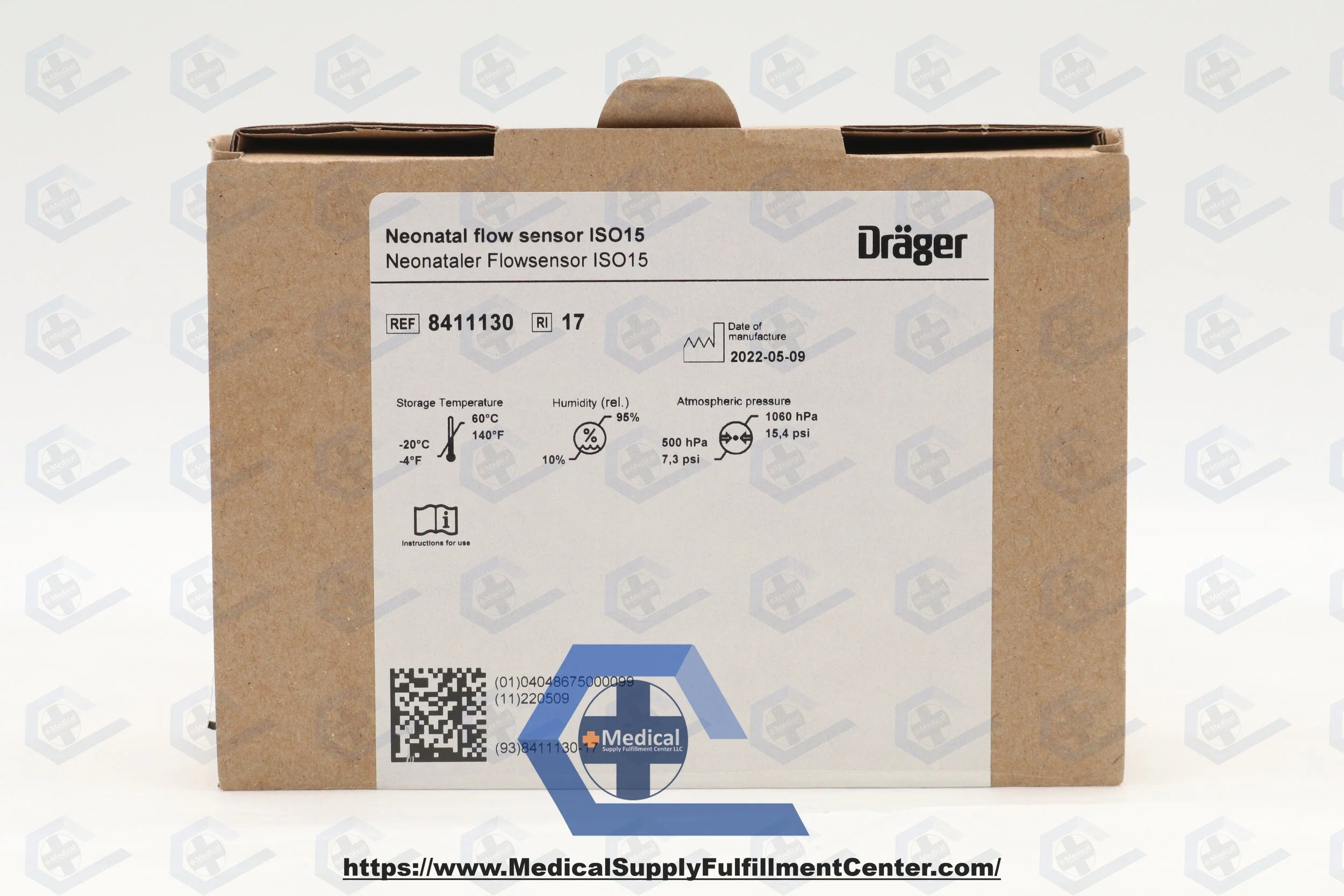 Drager | 8411130 | Neonatal Flow Sensor,Meets ISO15 Reusable