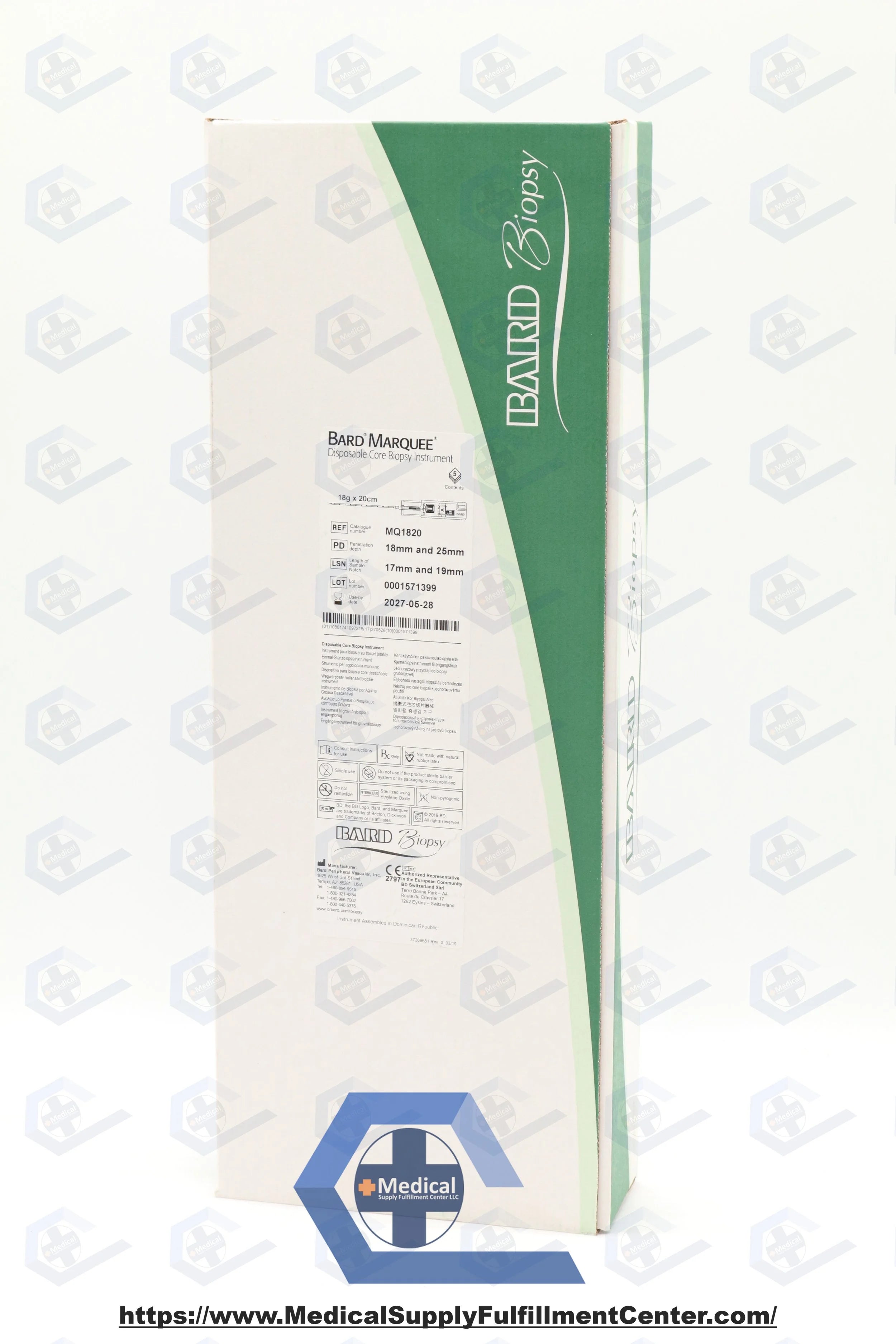 Bard | MQ1820 | Marquee Disposable Core Biopsy 18G x 20cm