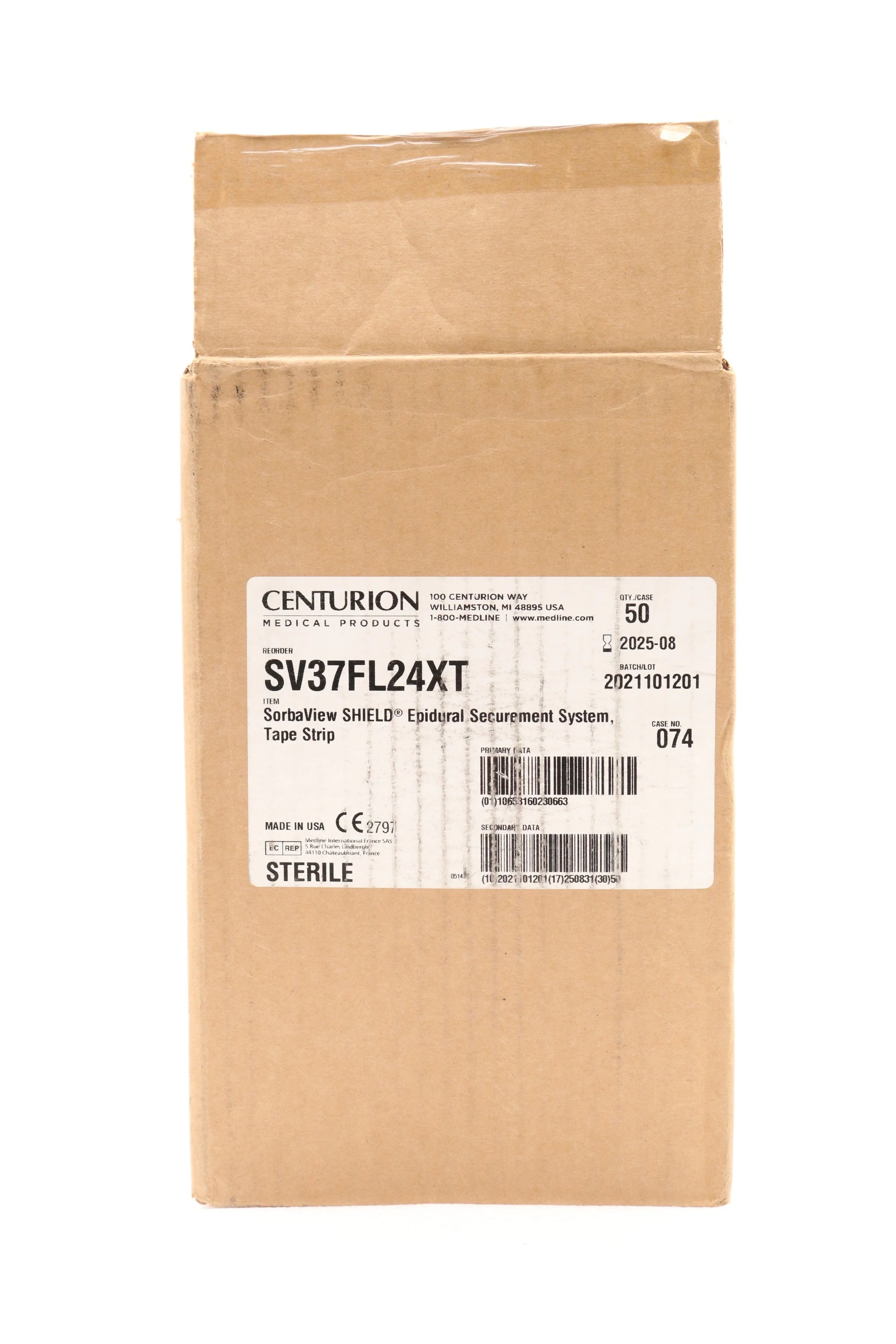 Centurion | SV37FL24XT | SorbaView SHIELD Epidural Securement System Tape Strip
