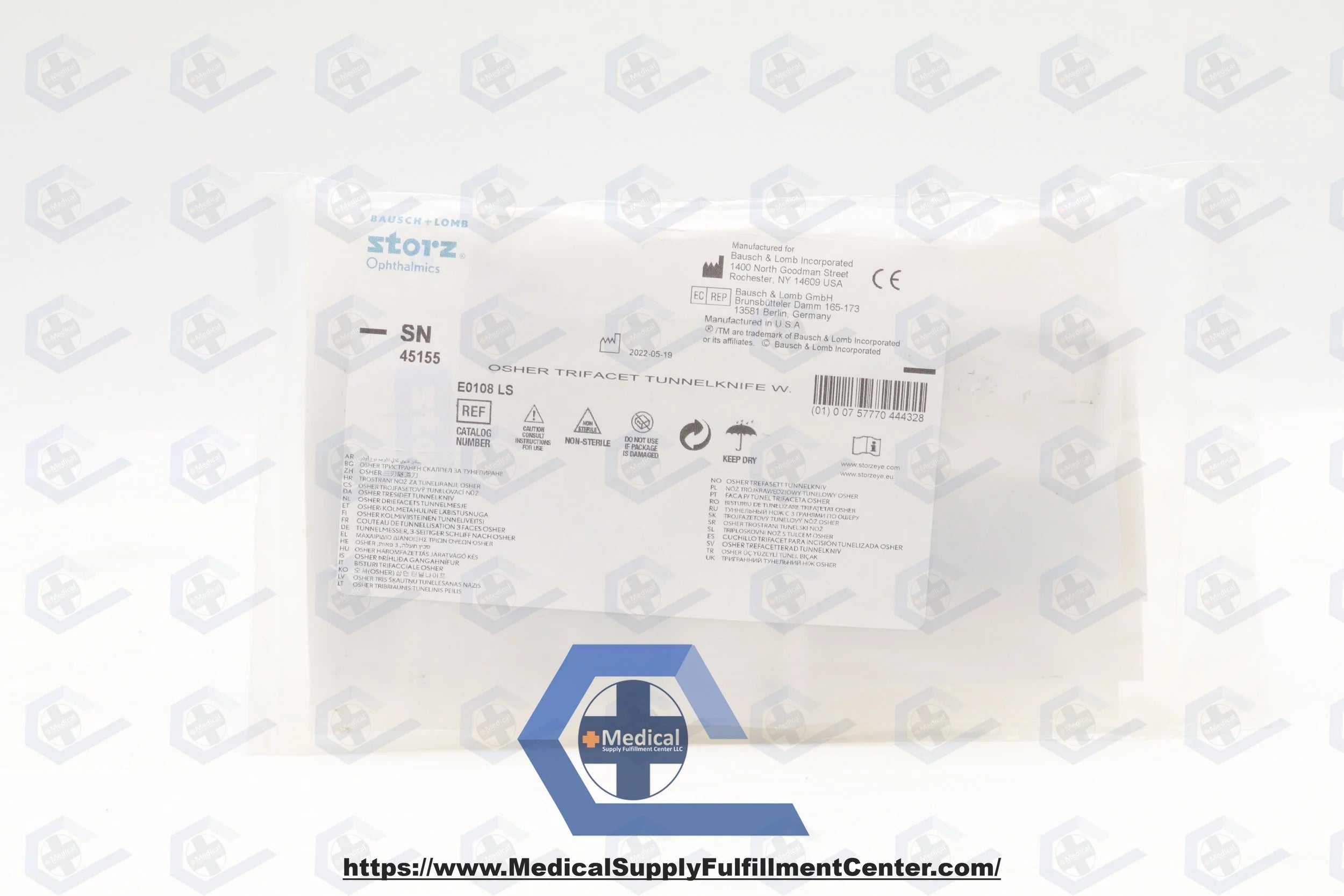 Karl Storz Endoskope | E0108-LS | 45155 E0108 LS Osher Trifacet Tunnel Diamond Knife With Footplate
