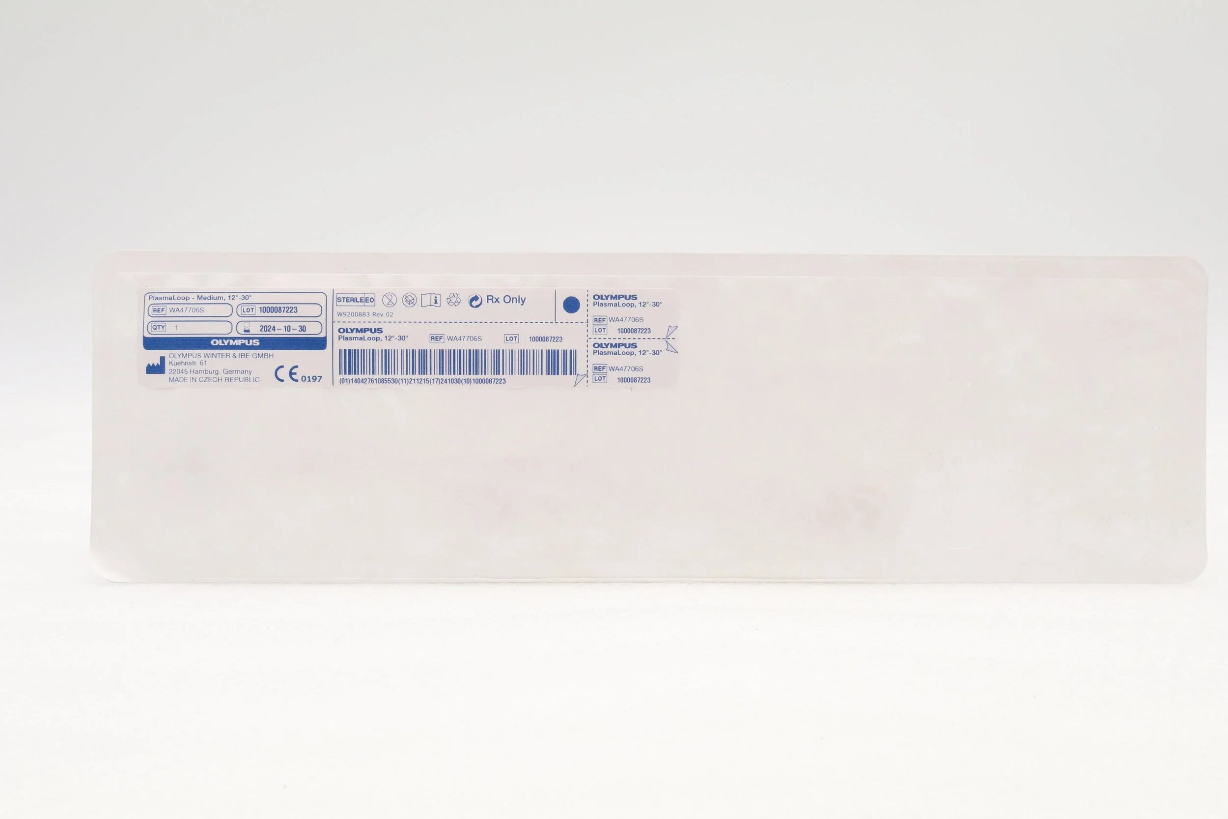Olympus | WA47706S | HF-RESECTION ELECTRODE, LOOP, 12 DEGREE TO 30 DEGREE, PLASMALOOP