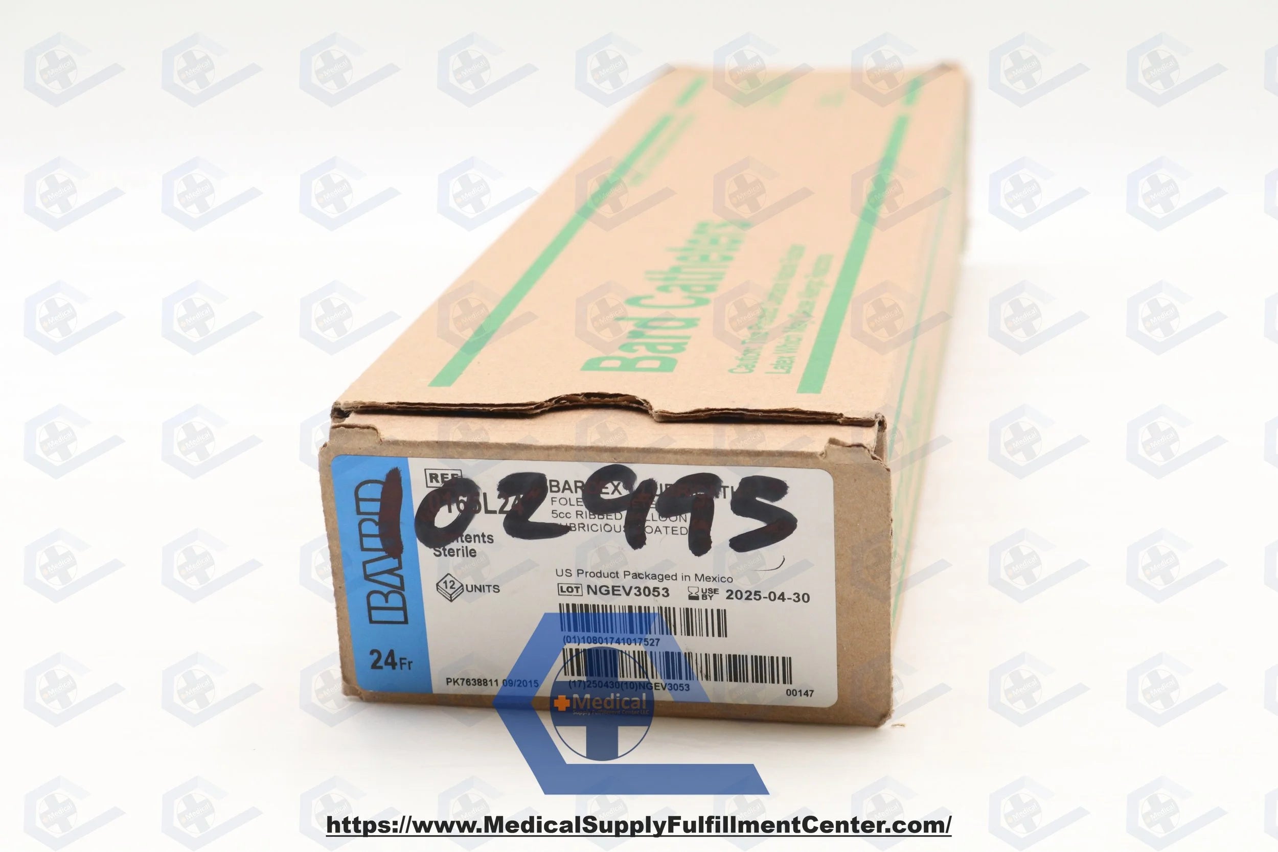 Bard | 0165L24 | Catheter Fl Lubricath 24 5cc Shrt Rnd Tp Hydro Ct 2Wy 16 5cc/Ea
