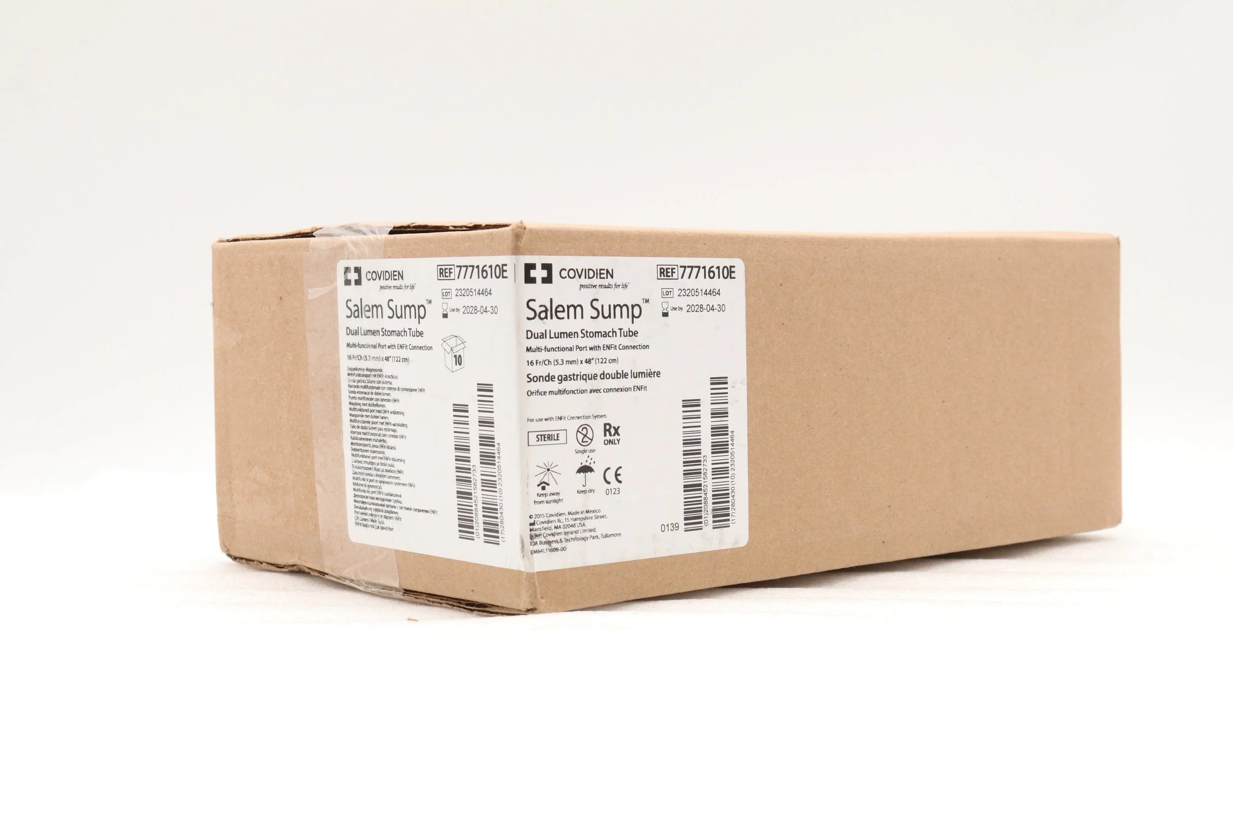 Covidien | 7771610E | Salem Sump with Kangaroo Multifunctional Port, ENFit, 16 Fr
