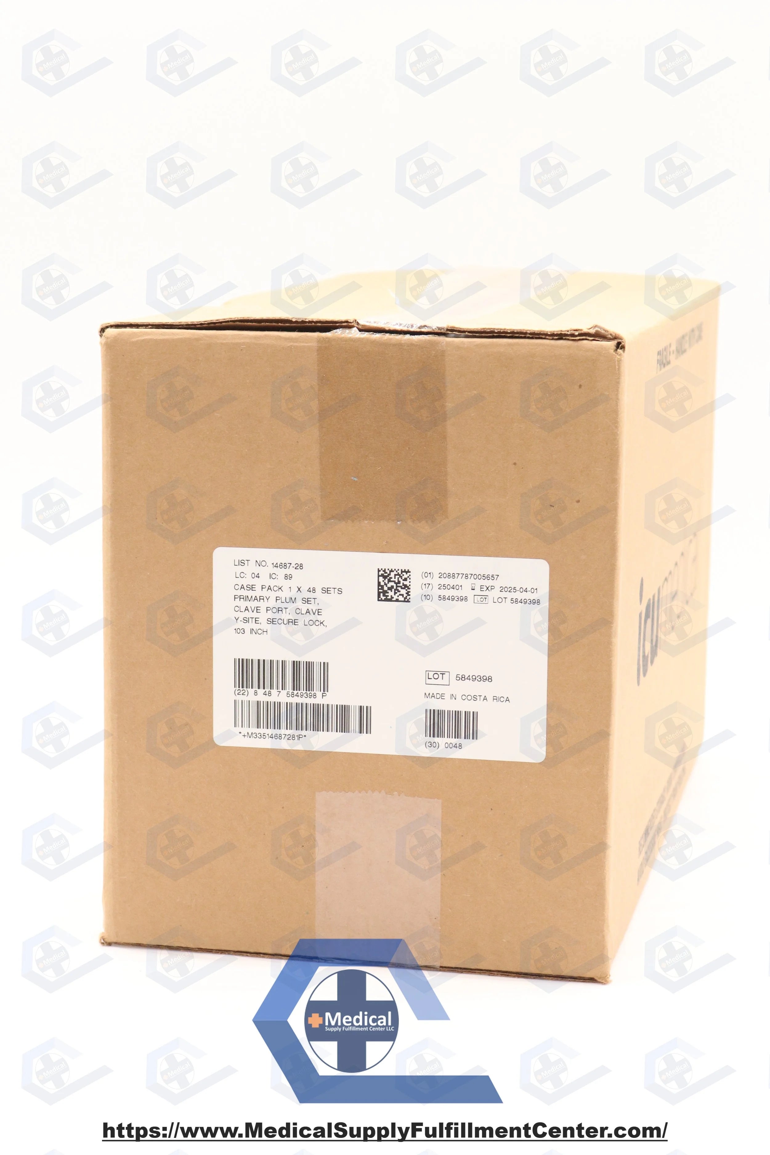 ICU Medical | 14687-28 | Plum Set Primary PlumSet 15 Drops / mL Drip Rate 103 Inch Tubing 2 PortPLUM SET