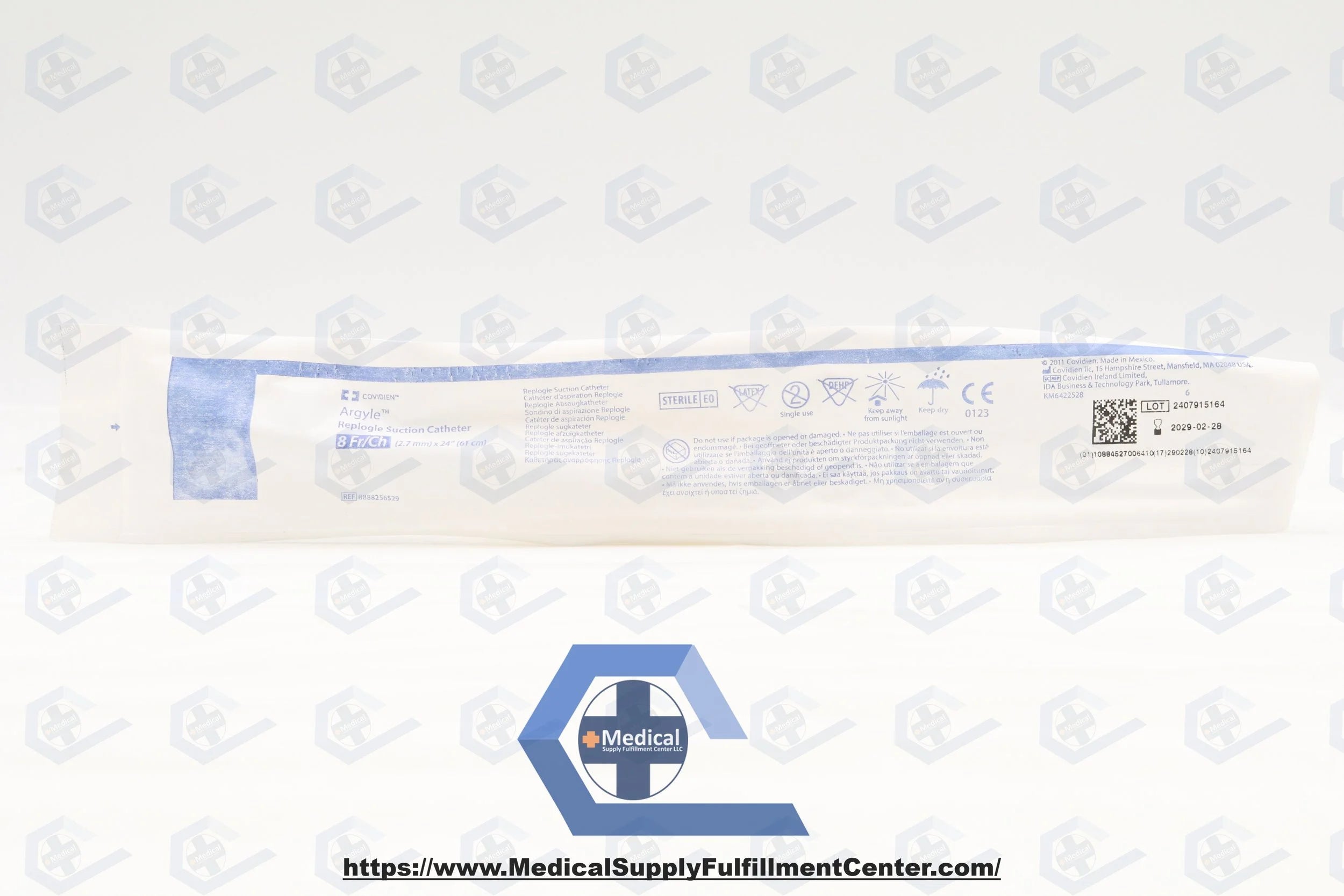 Covidien | 8888256529 | Argyle Replogle Suction Catheter, 8 Fr x 24"