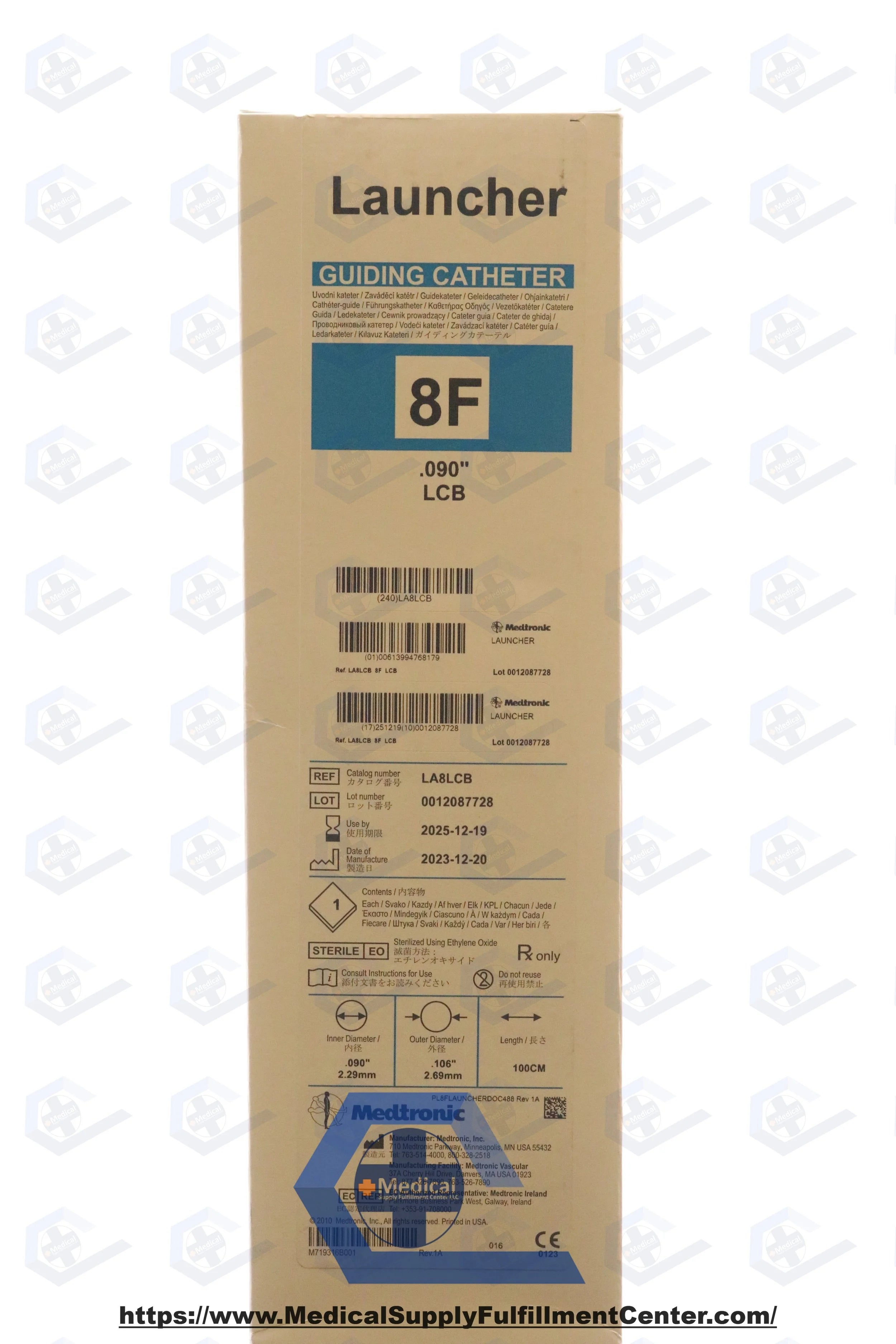 Medtronic | LA8LCB | Launcher Guiding Catheter LCB 8F 100CM