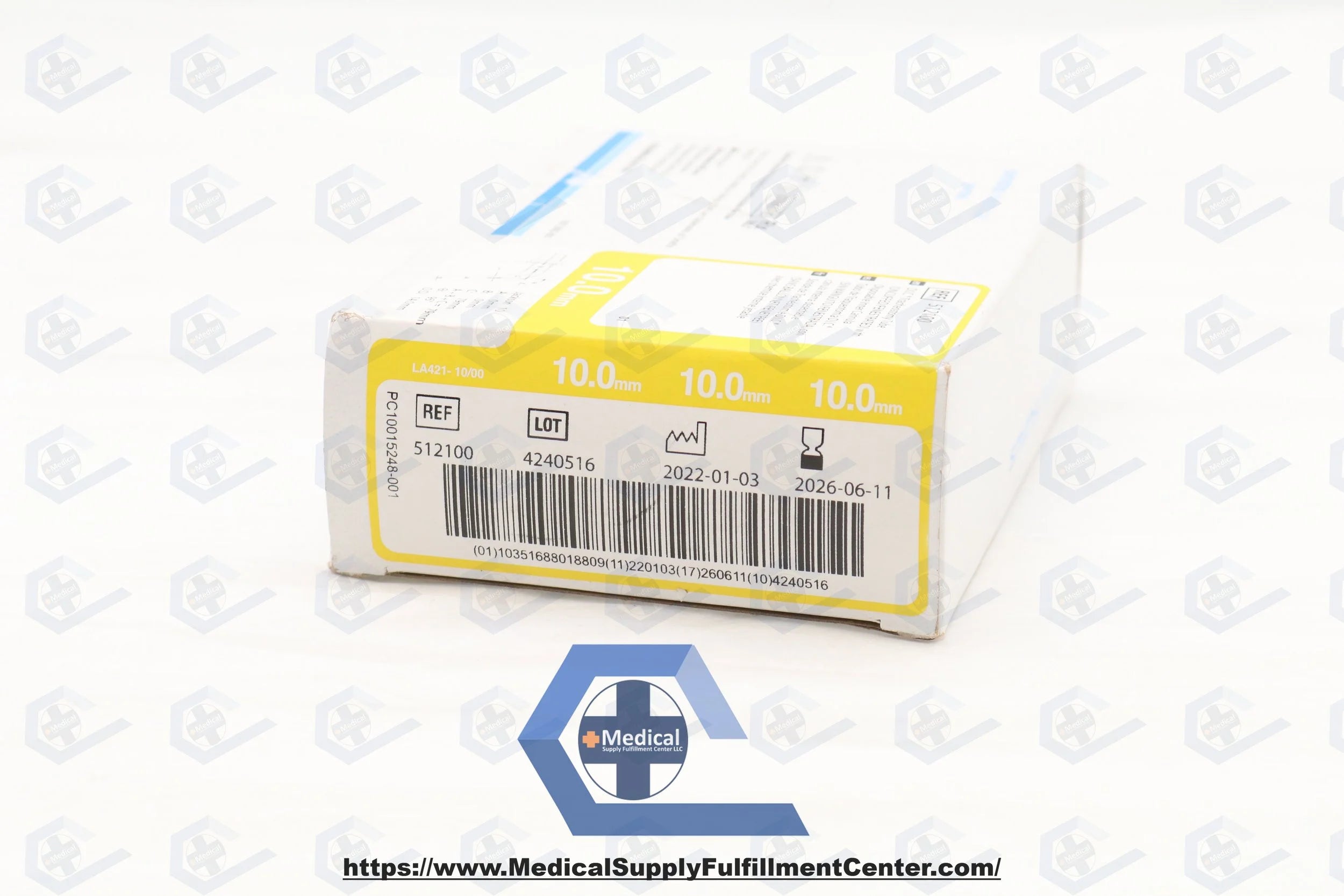 Smiths Medical | 512100 | Portex D. I.C. Tracheostomy Tubes - Portex D. I.C Tracheostomy Tube, Uncuffed, Fenestrated, Size 10.0mm, Yellow