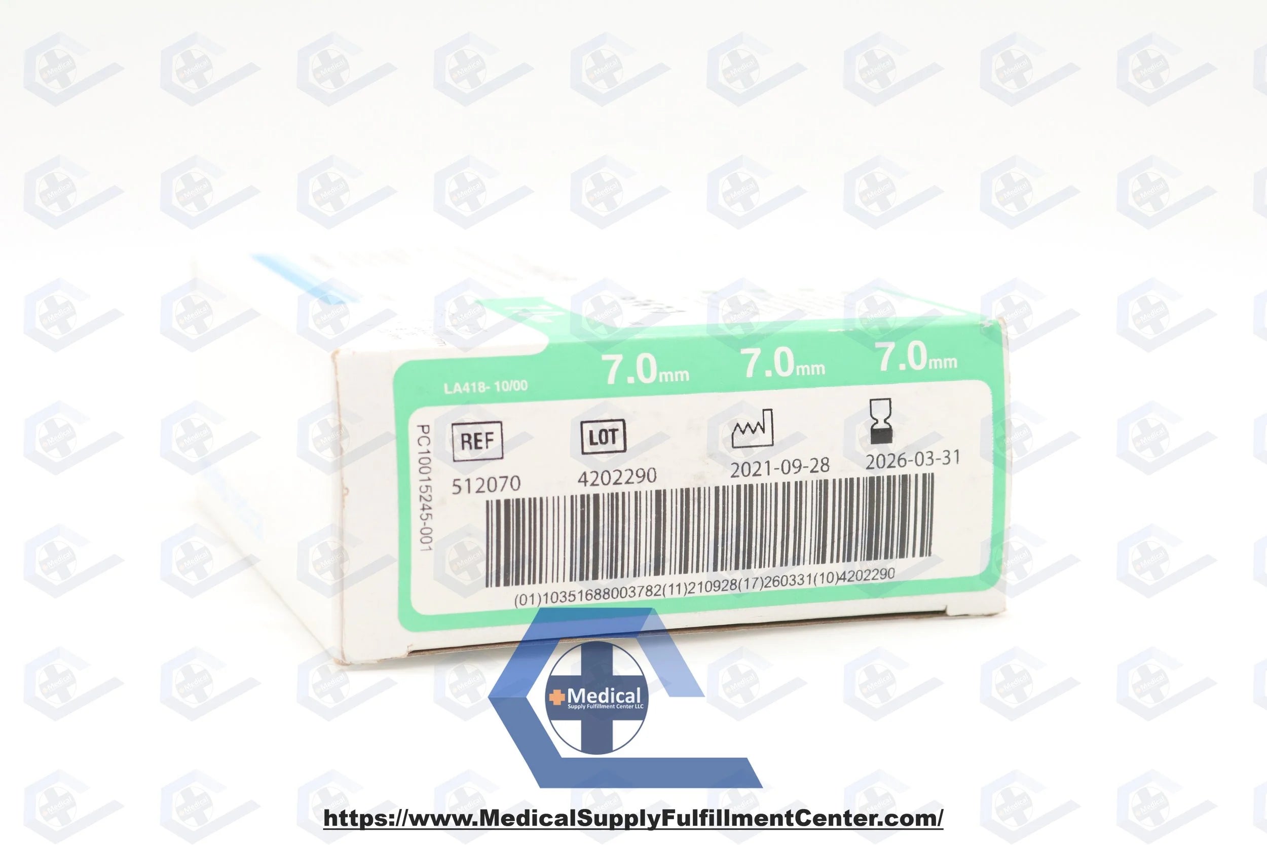 Smiths Medical | 512070 | Portex D. I.C. Tracheostomy Tubes - Portex D. I.C Tracheostomy Tube, Uncuffed, Fenestrated, Size 7.0mm, Green