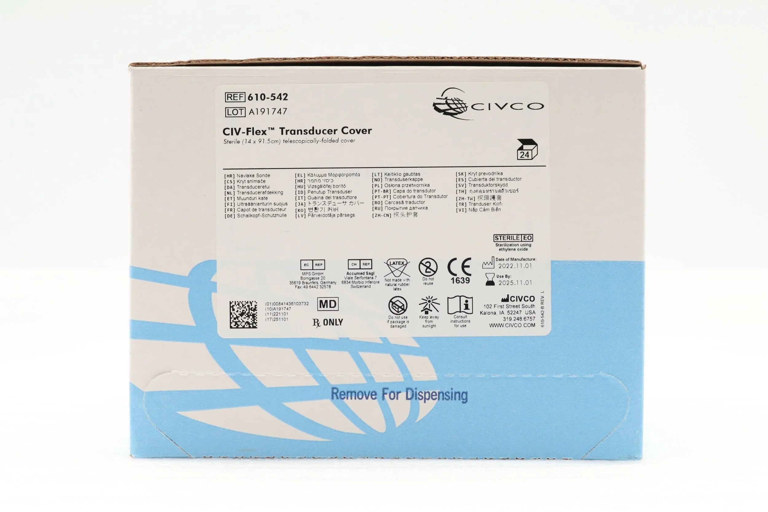 Civco | 610-542 | CIV-Flex Transducer Cover GENERAL PURPOSE ULTRASOUND PROBE COVER
