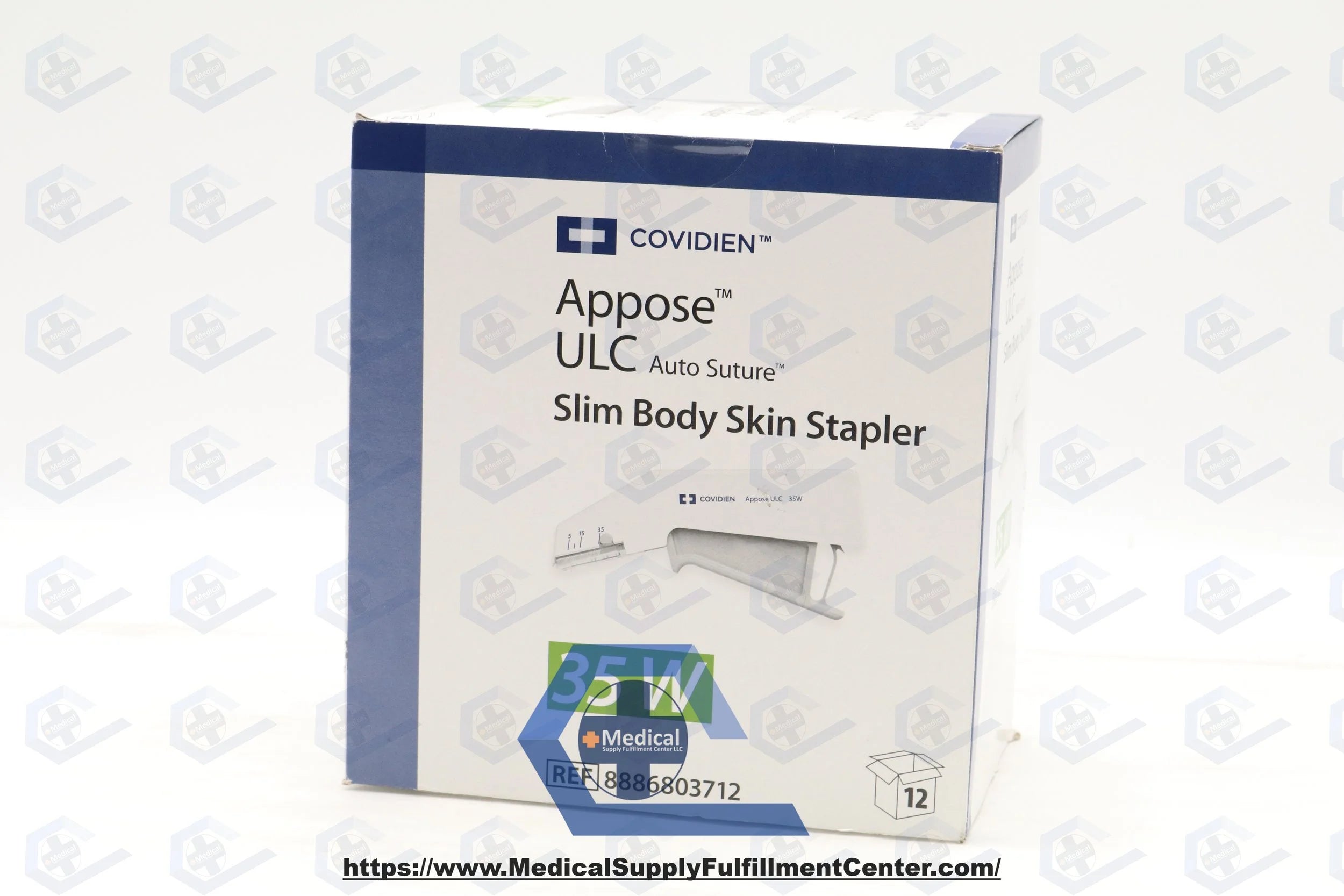 Covidien | 8886803712 | Appose ULC Auto Suture Single Use Slim Body Skin Stapler 35 W