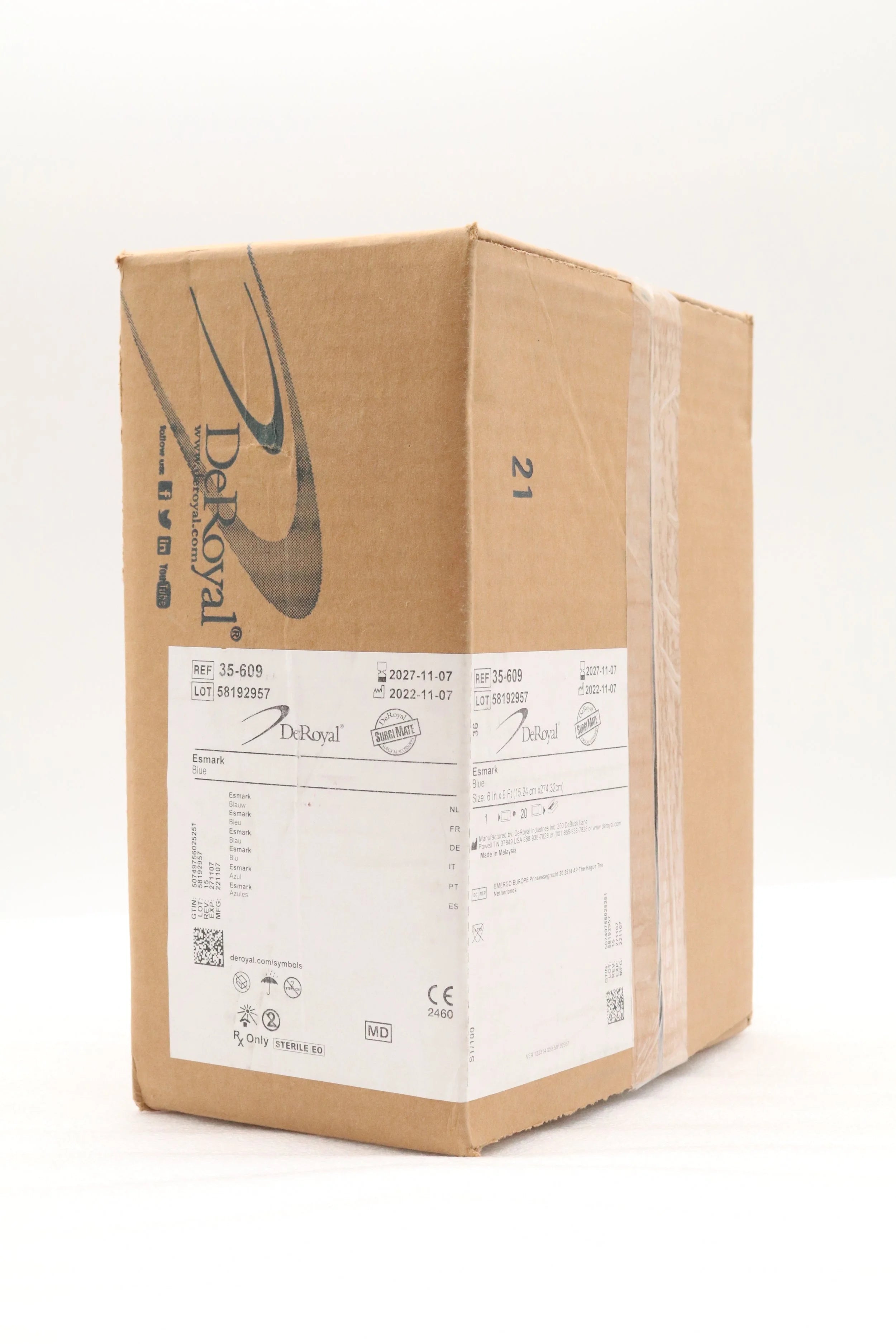 Deroyal | 35-609 | Esmark Bandage Blue 6in x 9ft