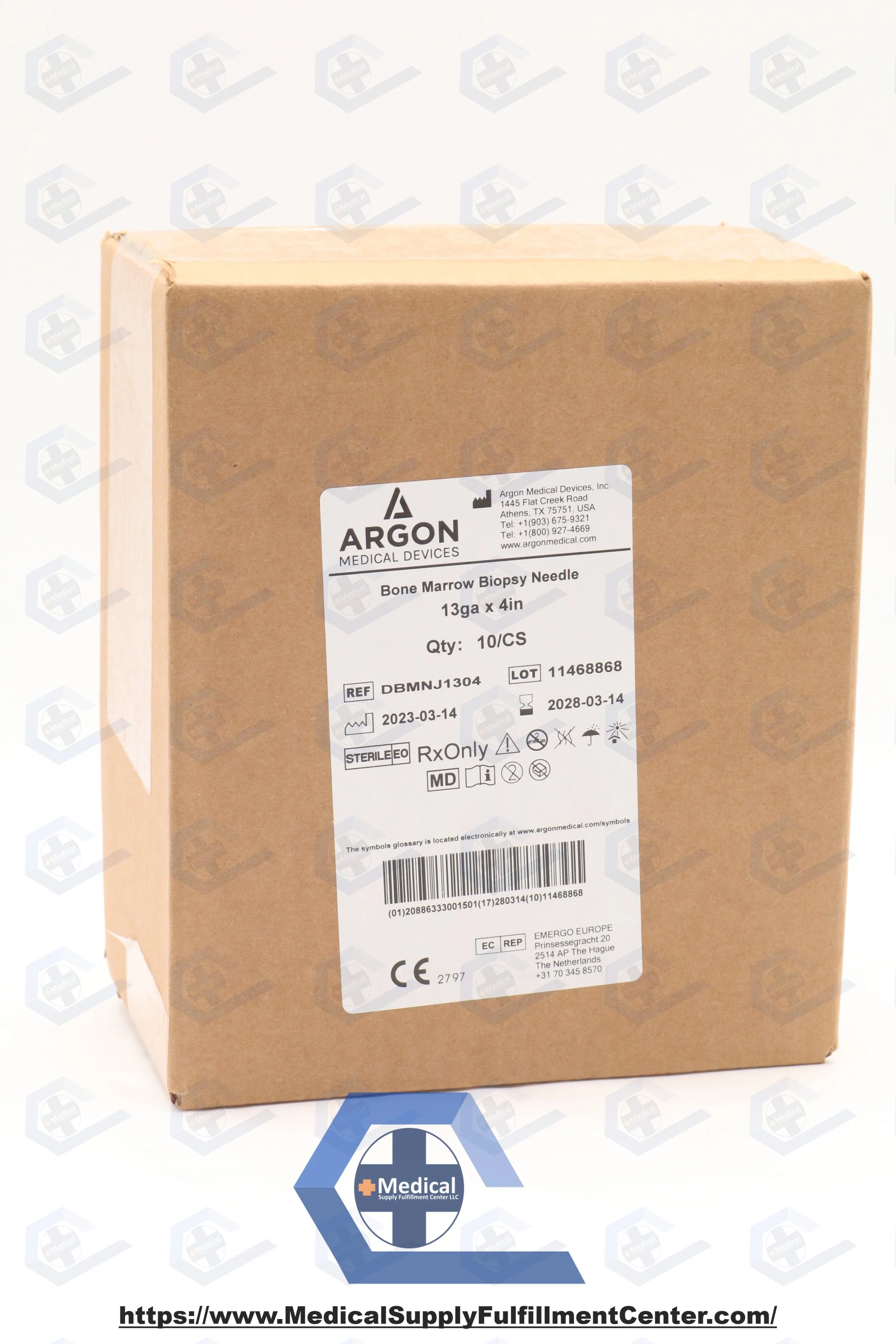 Argon Medical Devices | DBMNJ1304 | NEEDLE BIOPSY MARROW BONE 13GX4IN TLOK