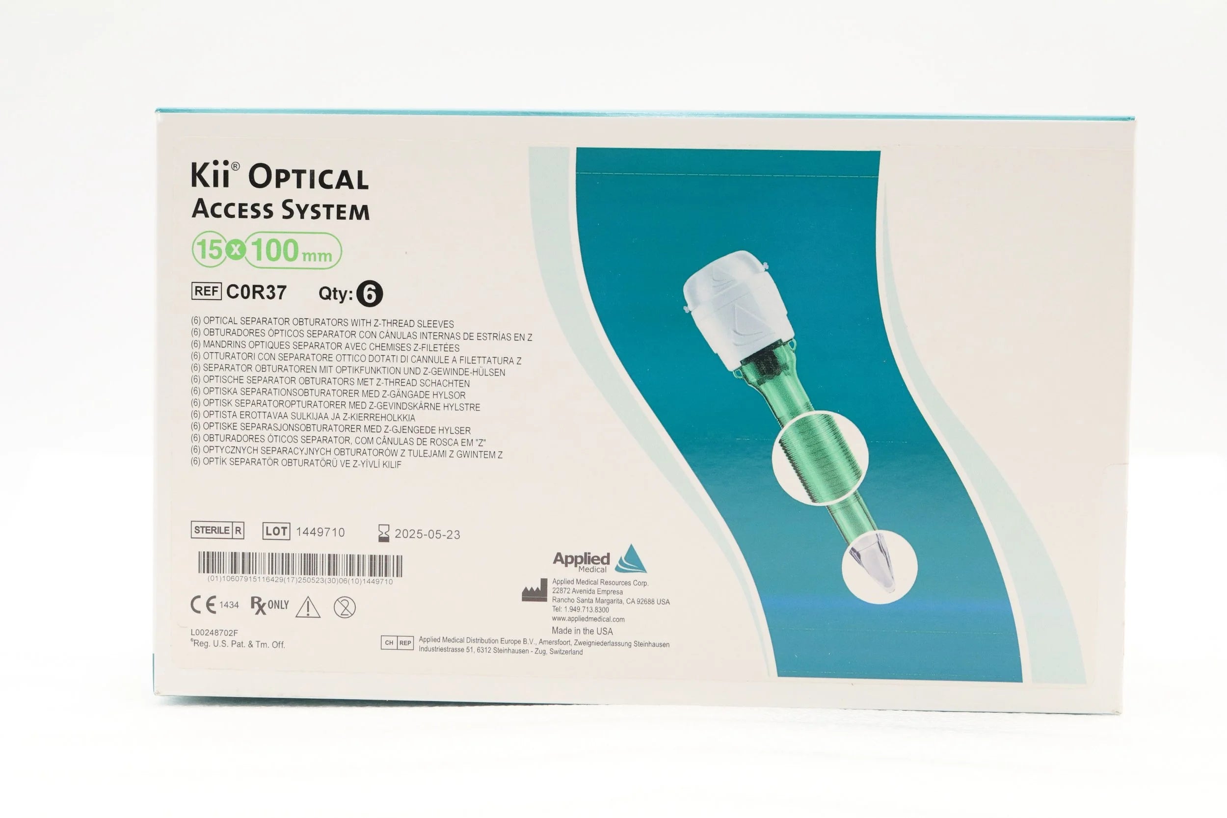 Applied Medical Technology | C0R37 | Kii Optical Access System 15x100mm