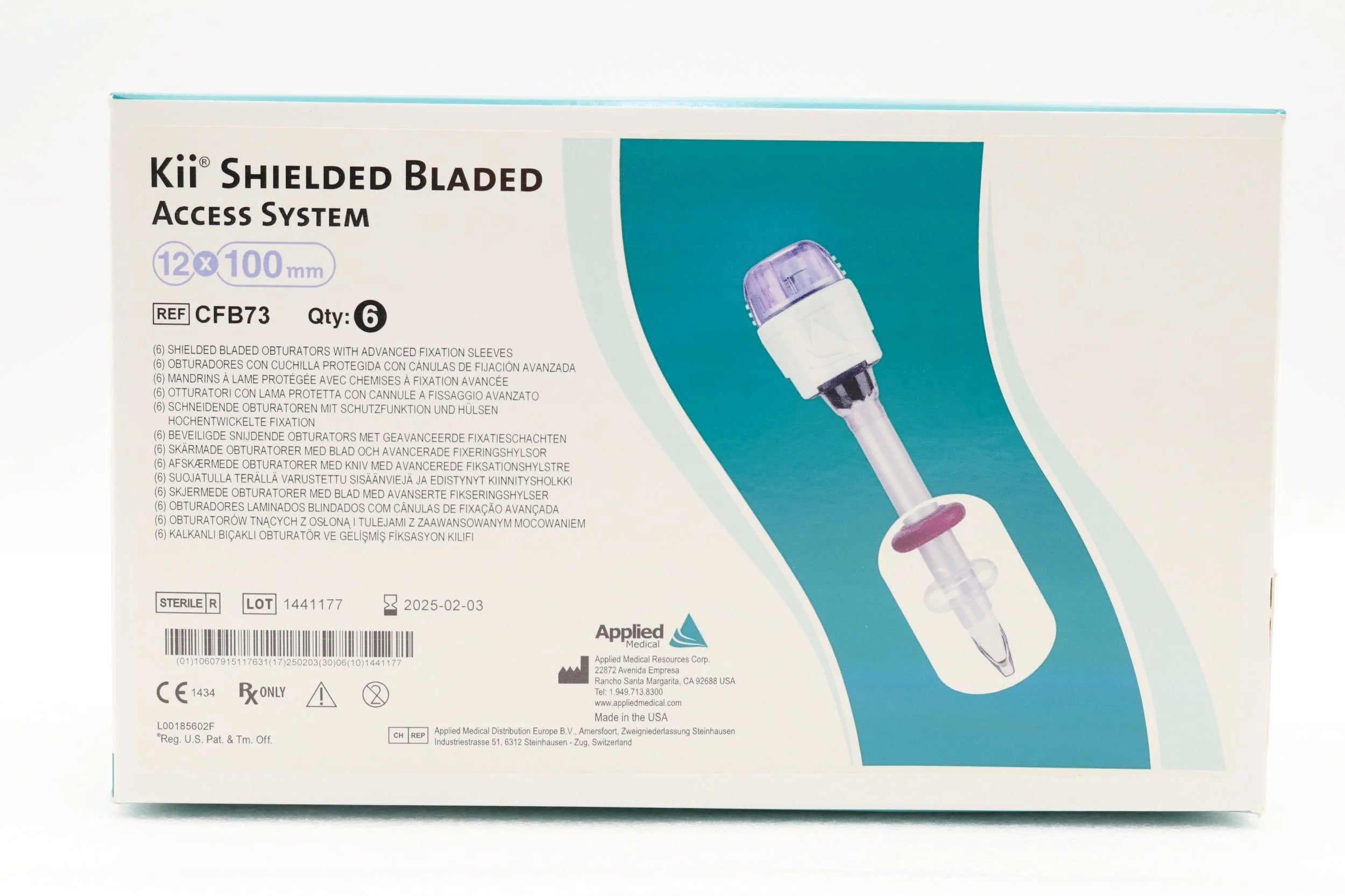 Applied Medical Technology | CFB73 | Kii Shielded Bladed Access System SHIELDED BLADED OBTURATORS WITH ADVANCED FIXATION NEEDLES
