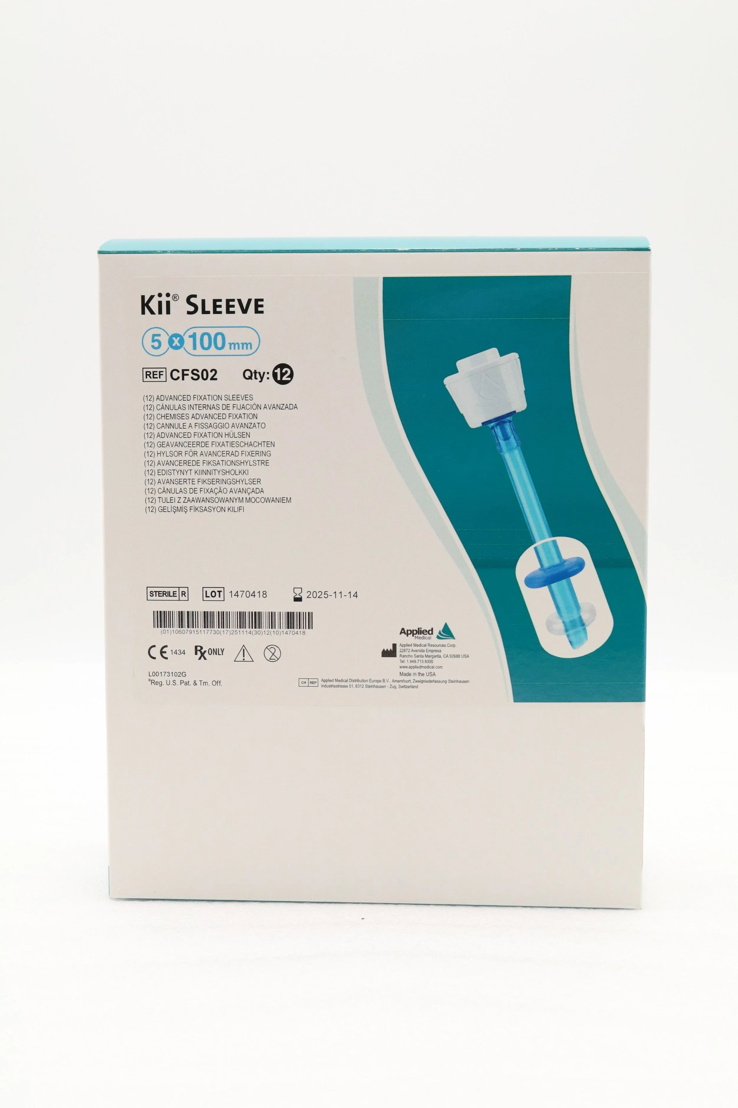 Applied Medical Technology | CFS02 | KII SLEEVE, ADVANCED FIXATION 5MM X 100MM