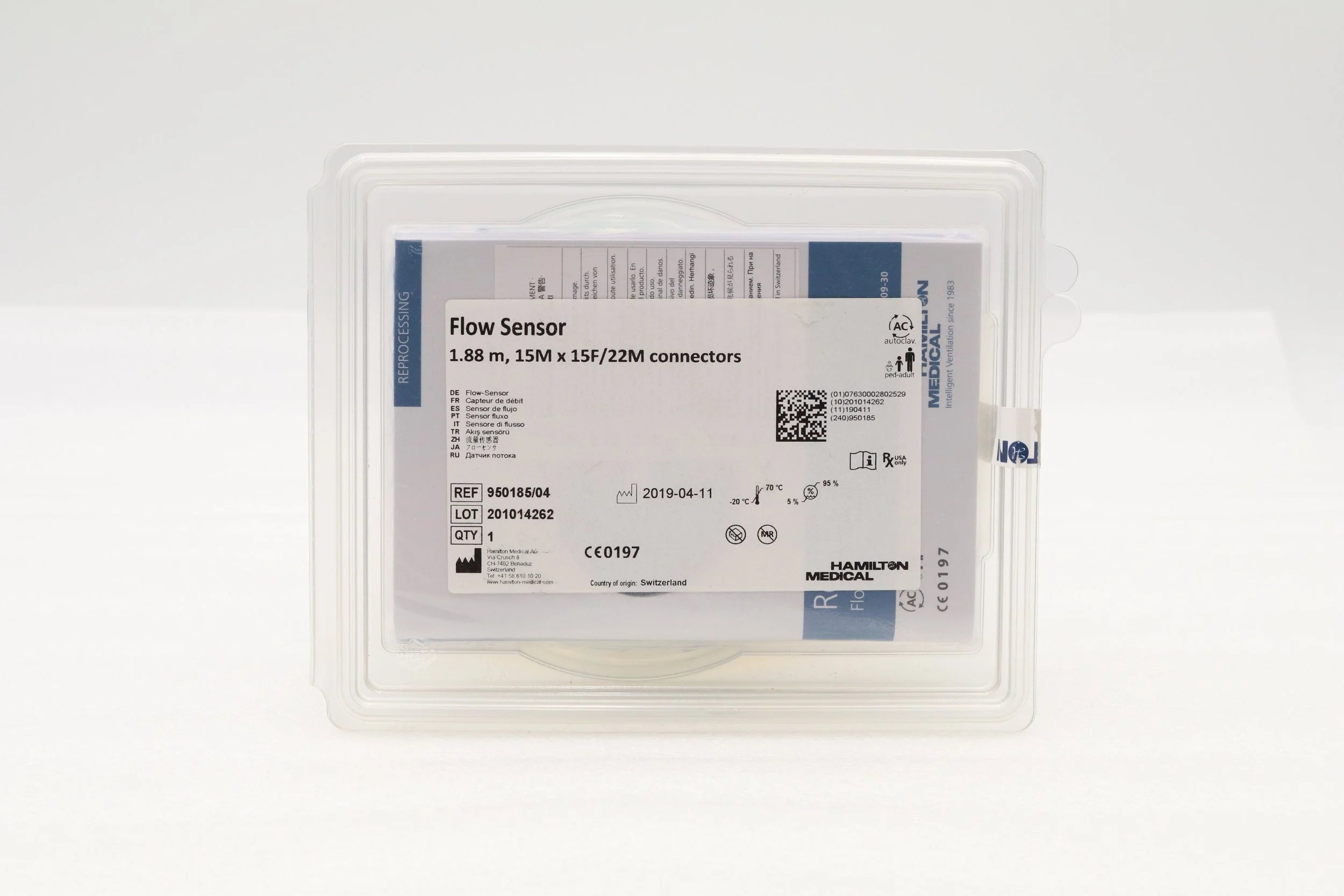 Hamilton Medical | 950185 | Reusable Flow Sensor (950185/04)