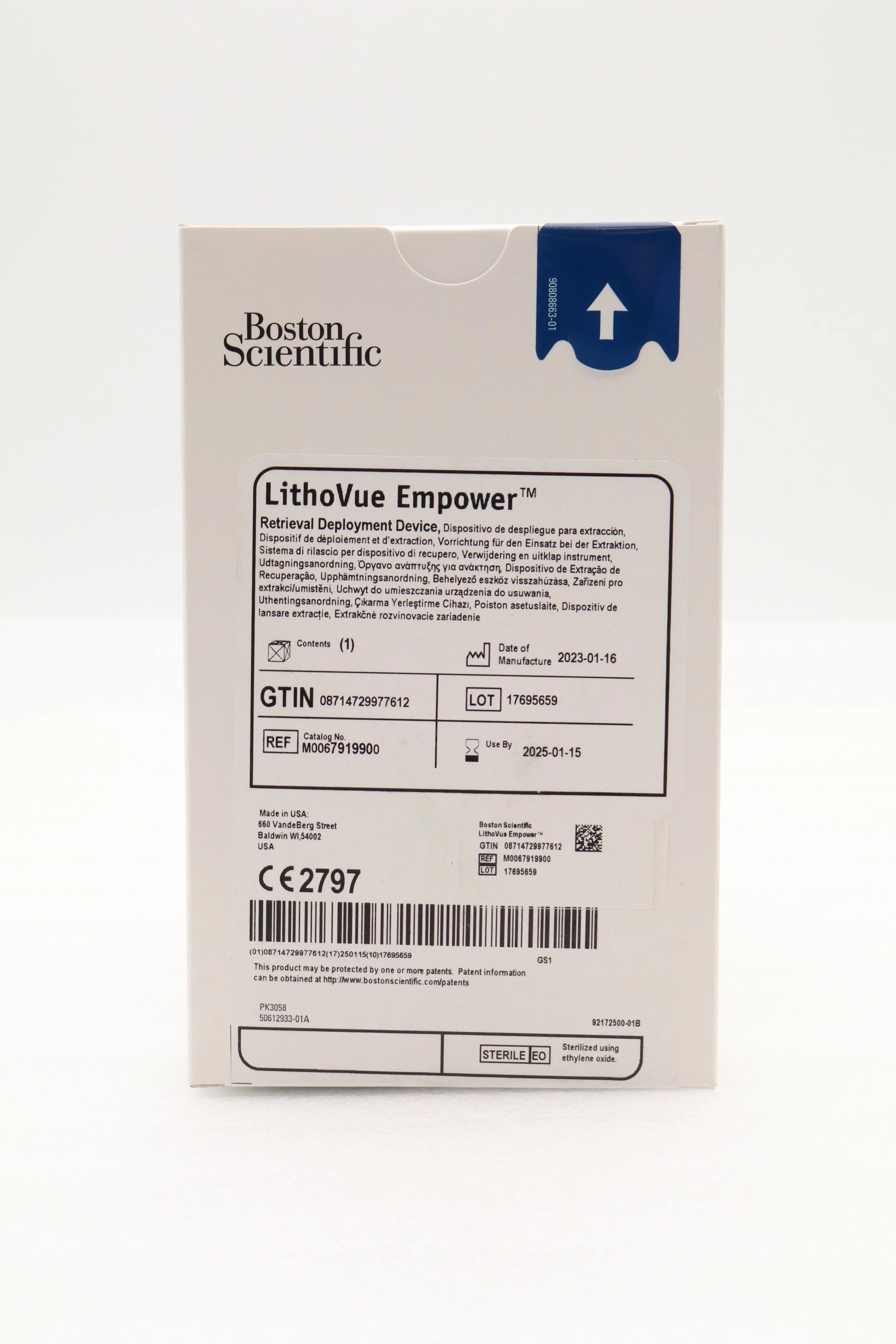 Boston Scientific | 791990 | M0067919900 LithoVue Empower Retrieval Deployment Device