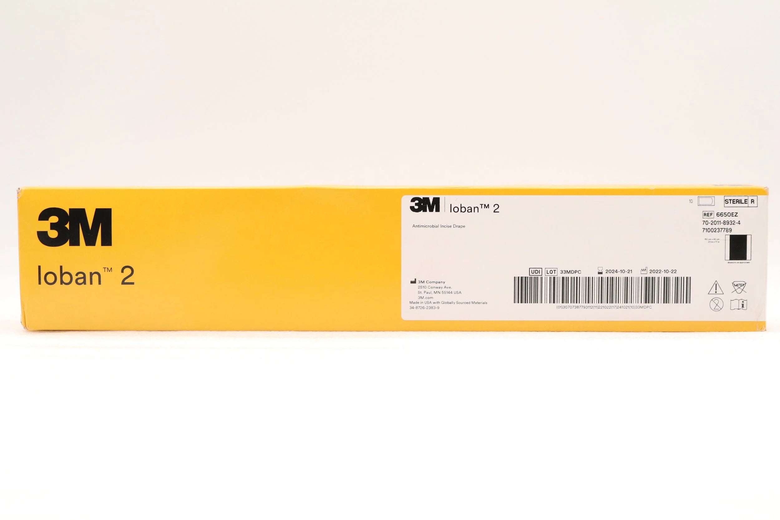 3M | 6650EZ | Ioban 2 Antimicrobial Incise Drape 60 cm x 45 cm