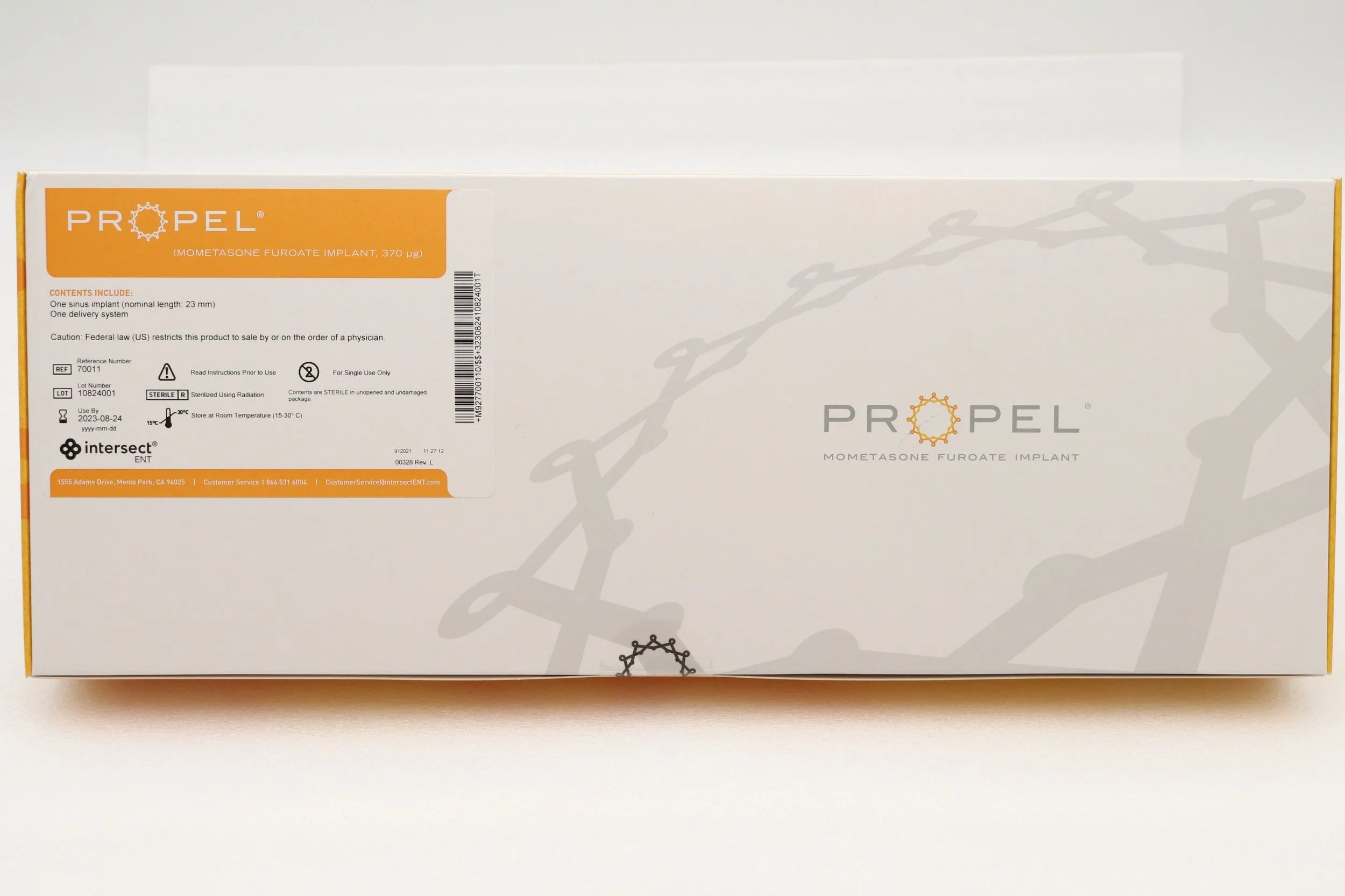 Intersect ENT | 70011 | PROPEL IMOMETASONE FUROATE IMPLANT (370ug, 23mm)