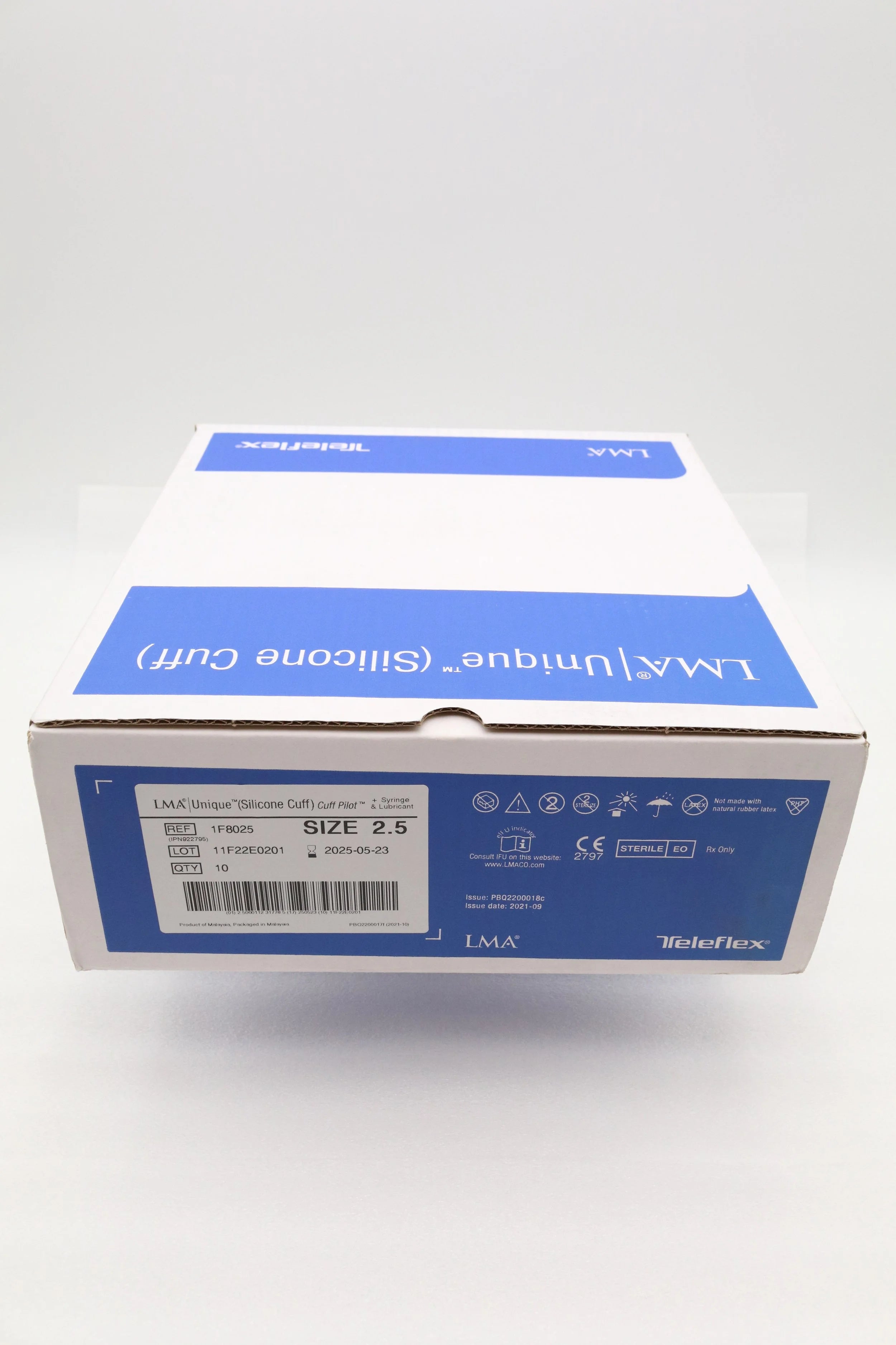 Teleflex | 1F8025 | LMA Unique Silcone Cuff Pilot + Syringe and Lubricant - SIZE 2.5
