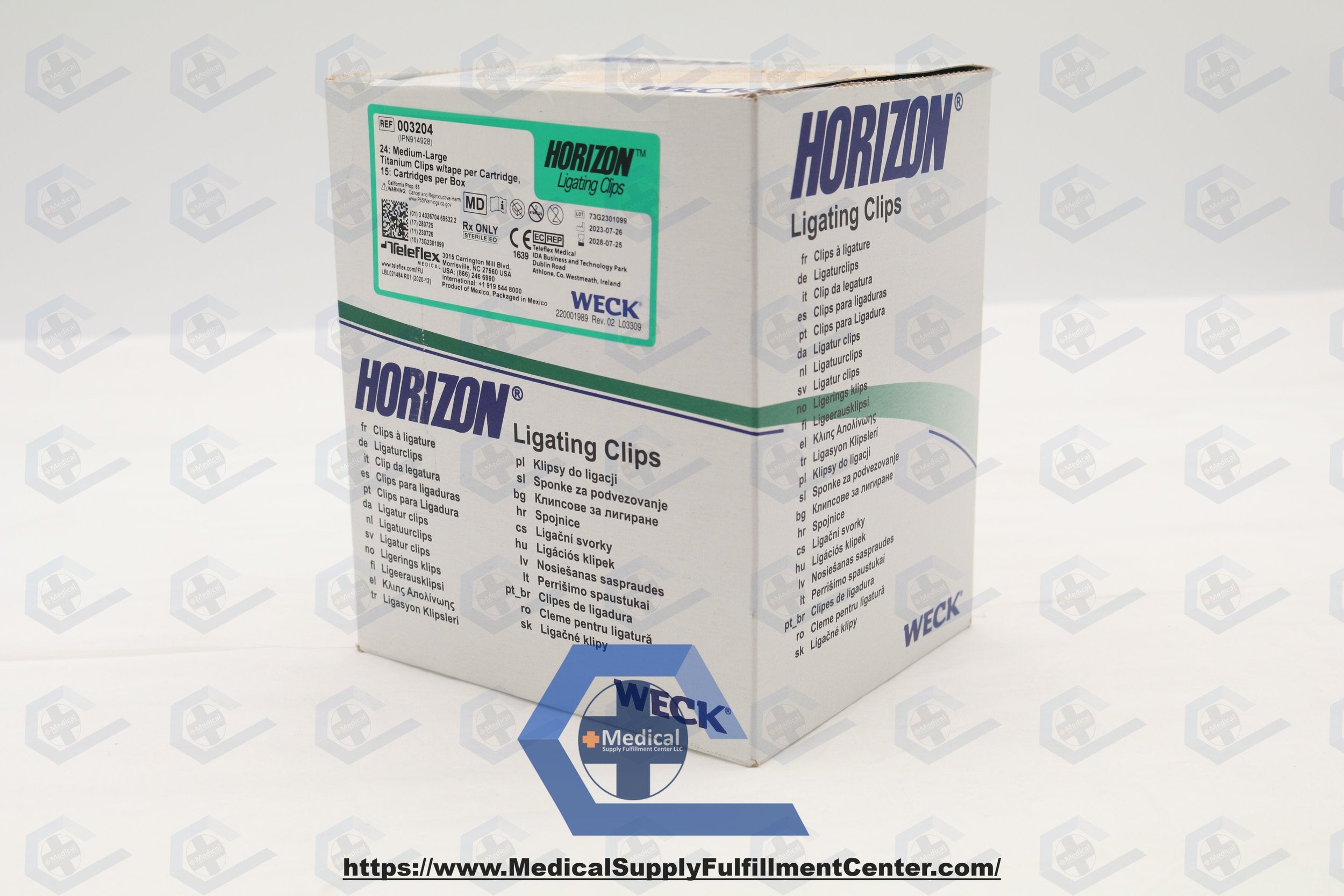 Teleflex | 003204 | Horizon Titanium Ligating Clips: Medium-Large, 24 Clips