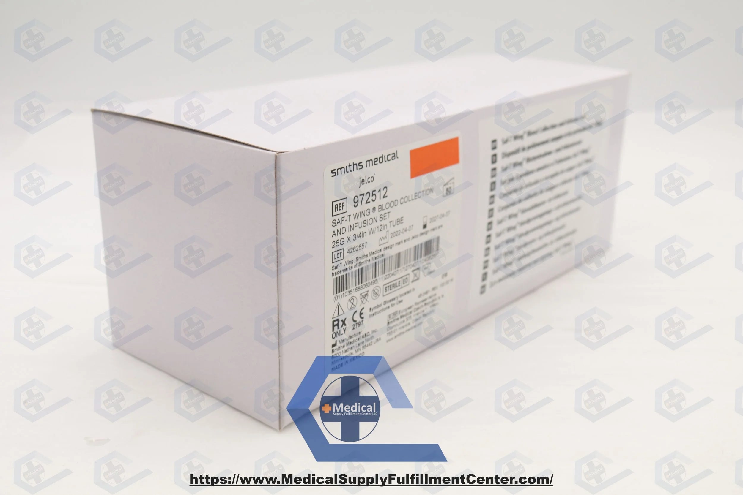 Smiths Medical | 972512 | Infusion Set Saf-T Wing 25gx3/4" 12" Tubing Winged