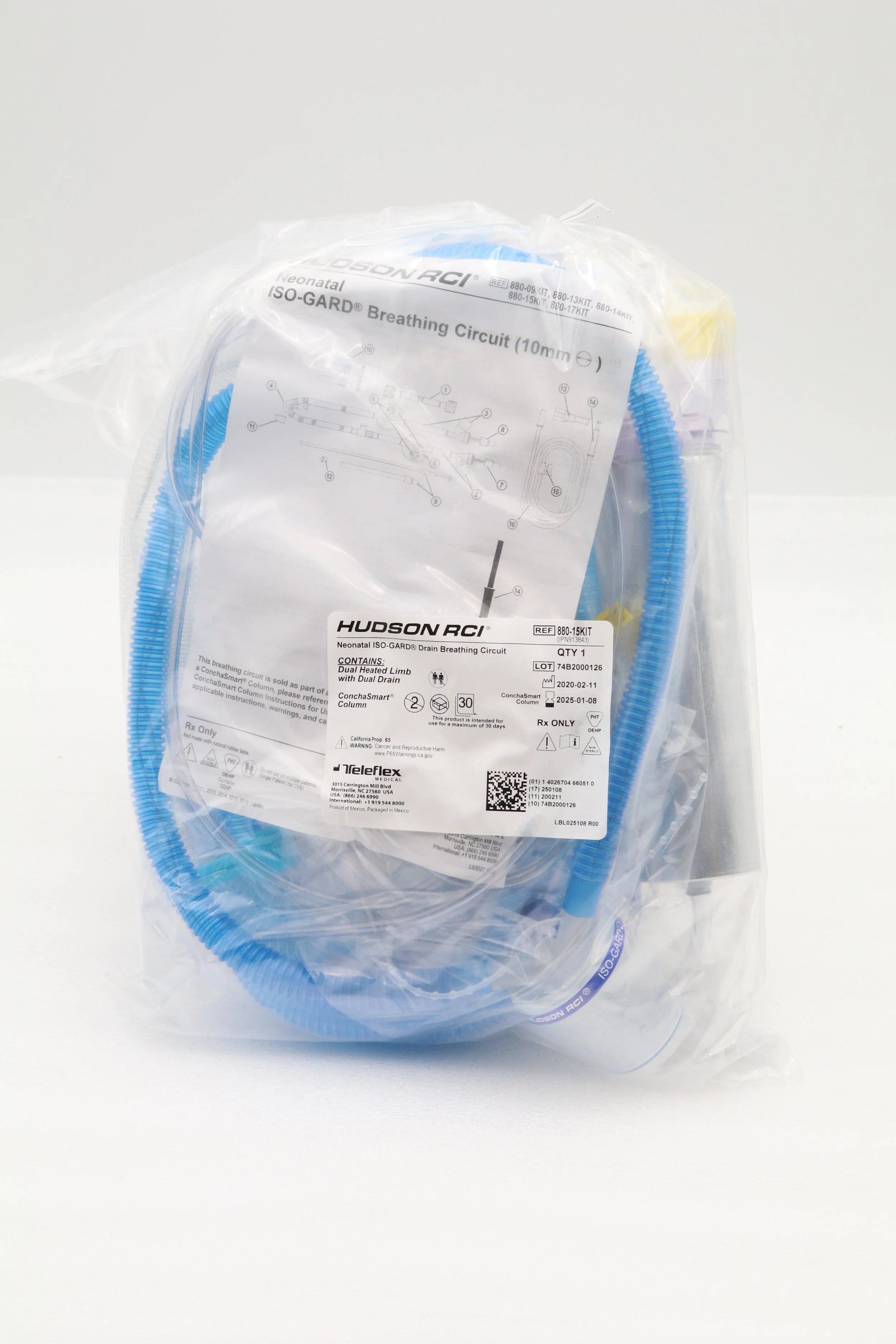 Teleflex | 880-15KIT | HUDSON RCI NEONATE DUAL HEATED DUAL DRAIN, RESPIRATORY, CS