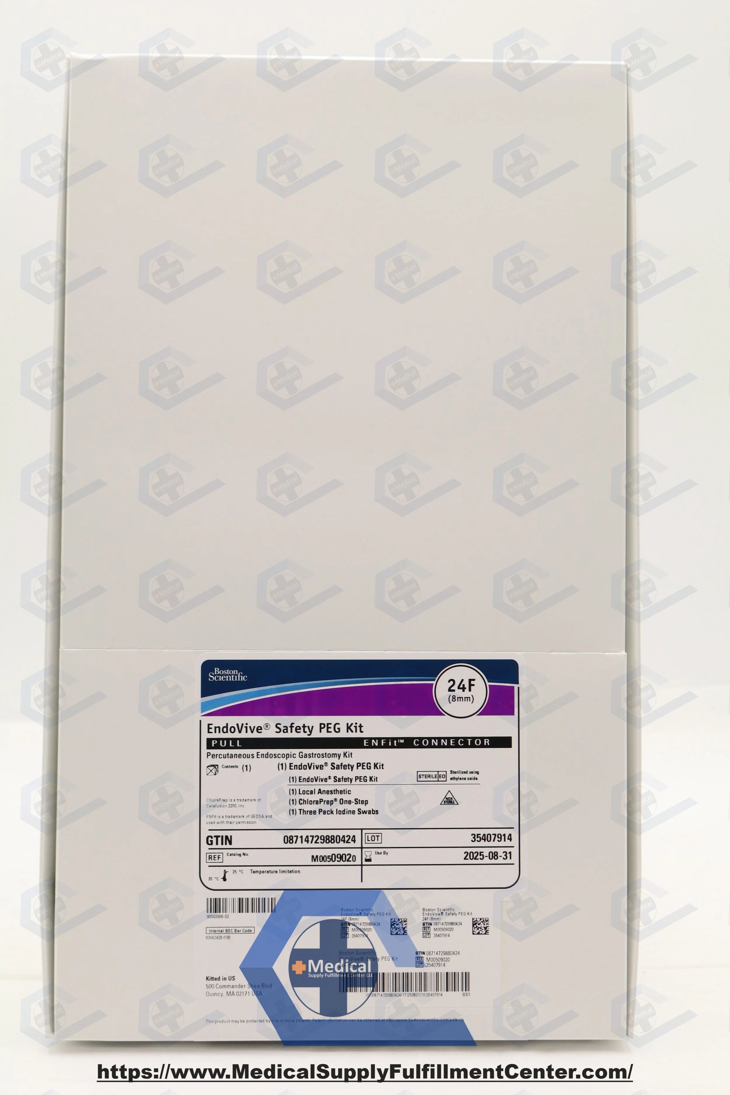 Boston Scientific | 0902 | M00509020 Percutaneous Endoscopic Gastrostomy Kit, 24 Fr Size, Pull Type, Sterile, Single-Use, Includes Safety Trocar Cannula