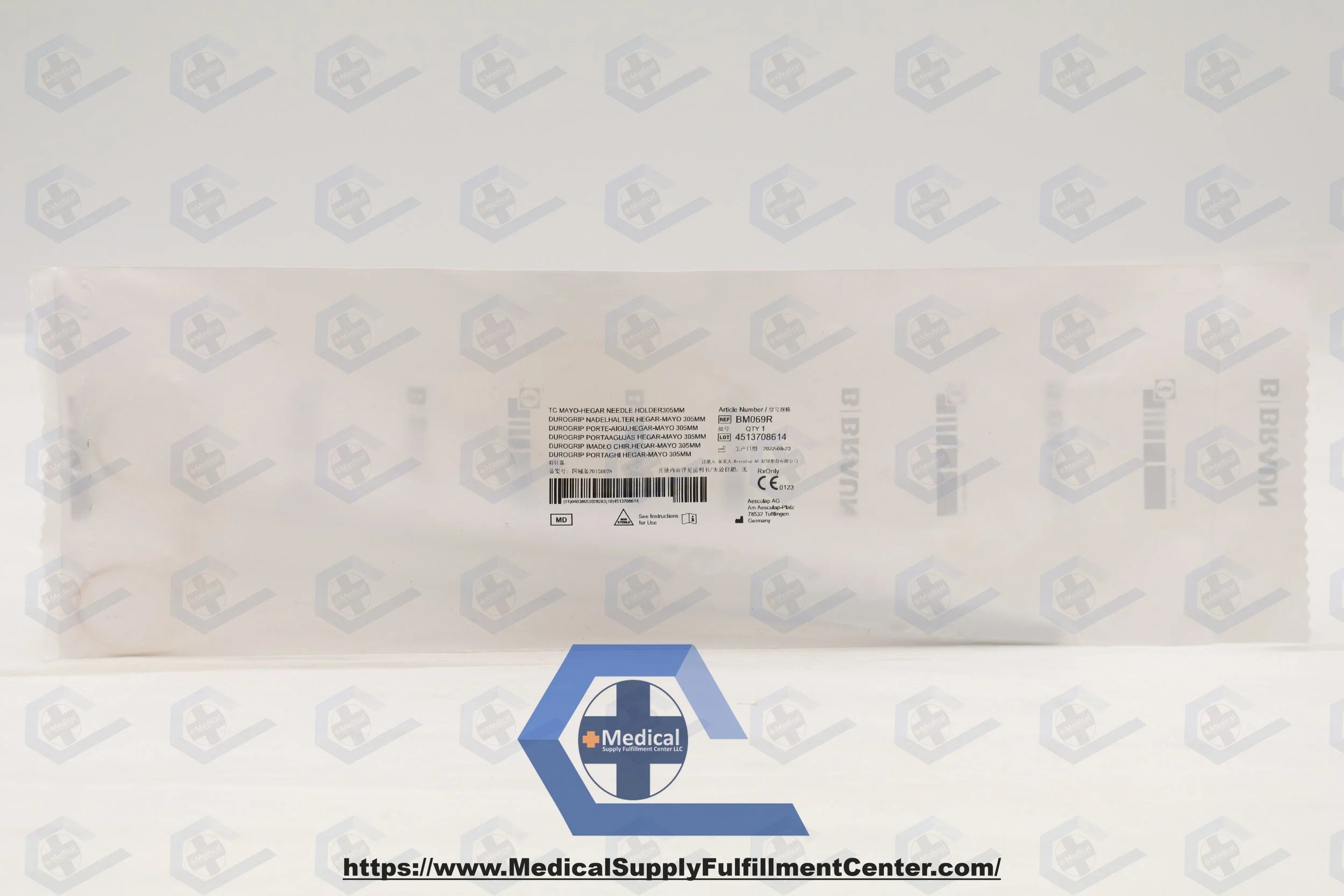 B Braun | BM069R | Aesculap Durogrip Mayo Hegar Needle Holder