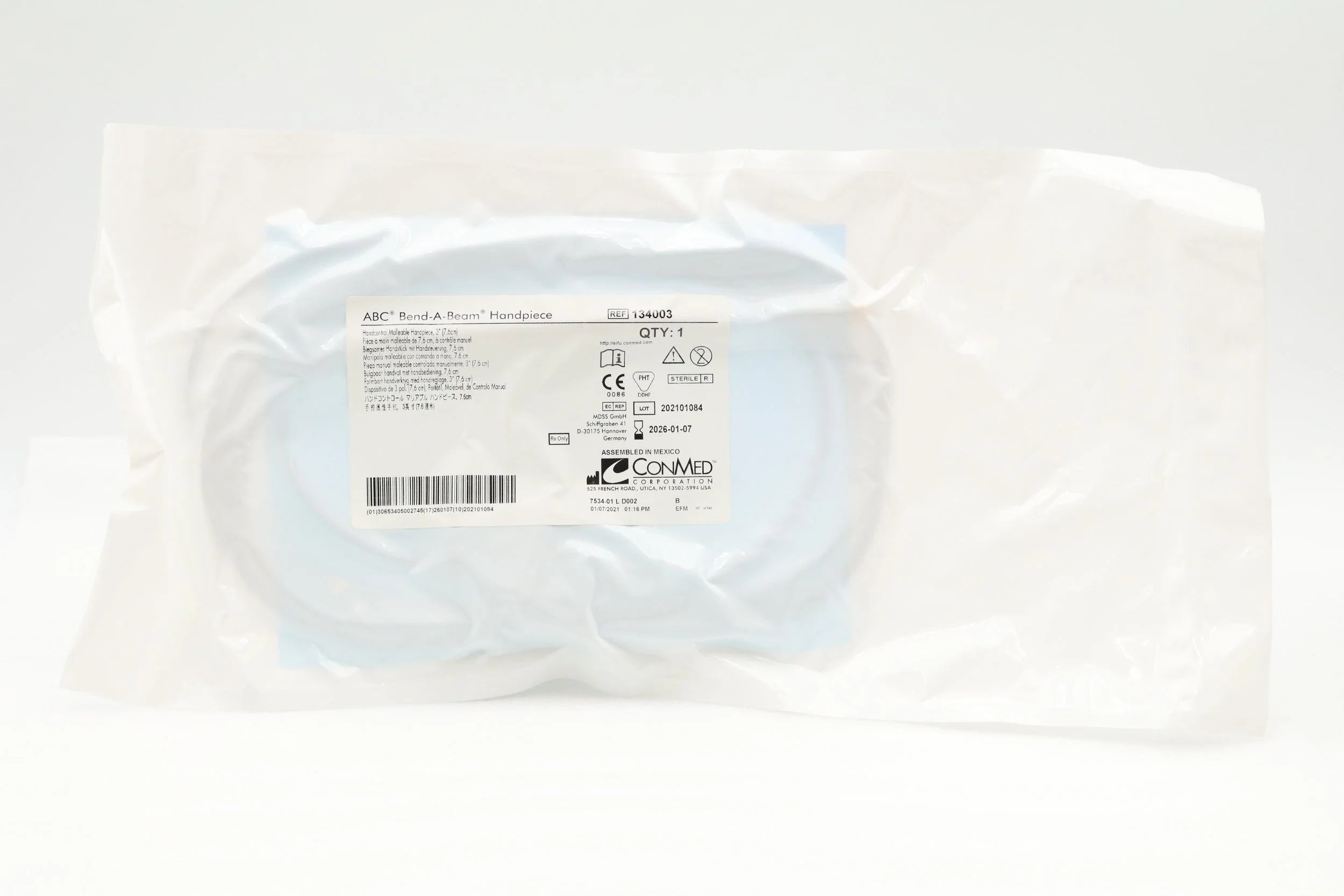 Conmed | 134003 | ABC BEND-A-BEAM HANDPIECE 3"