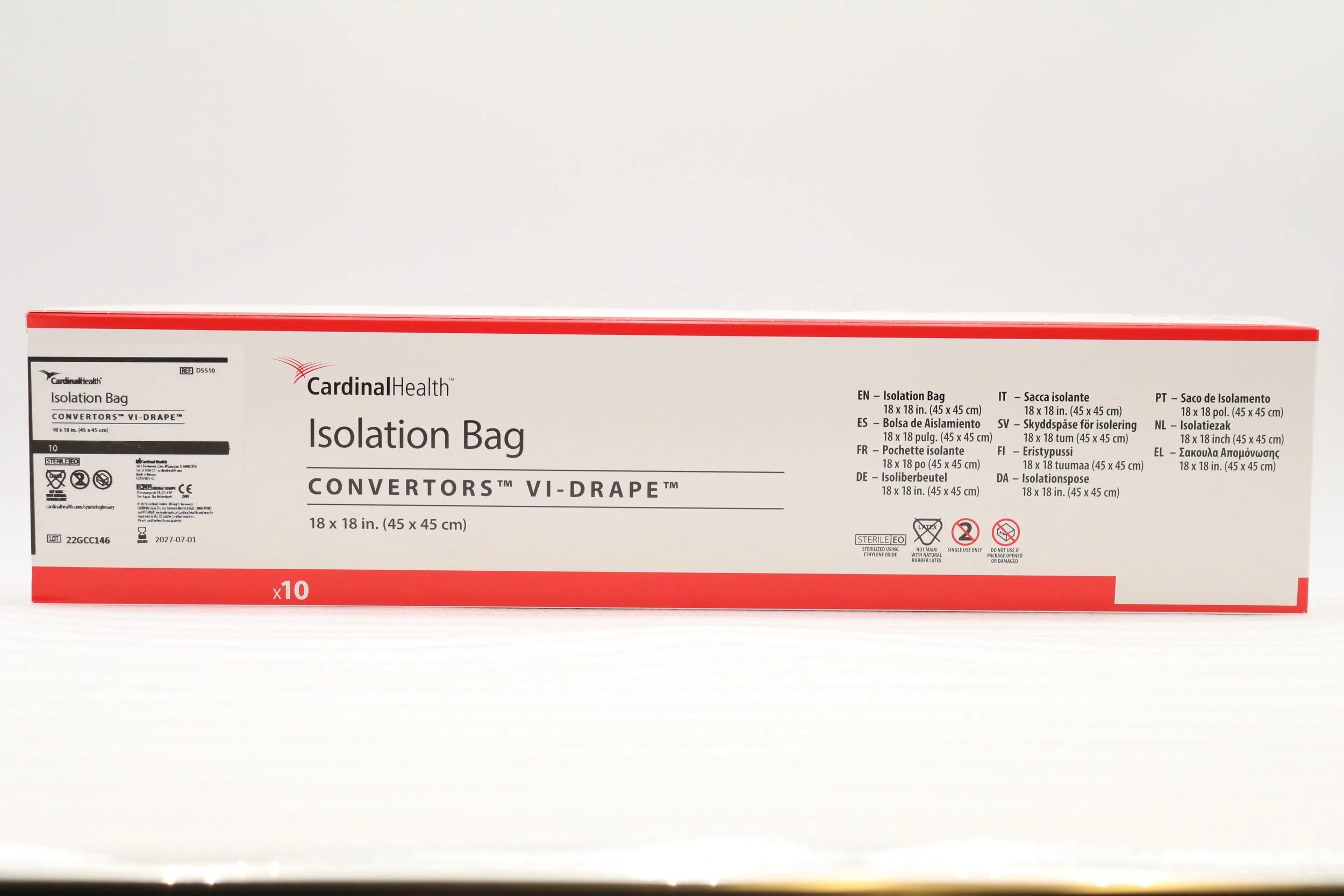 Cardinal Health | D5510 | Isolation Bags - Isolation Bag, 18" x 18"