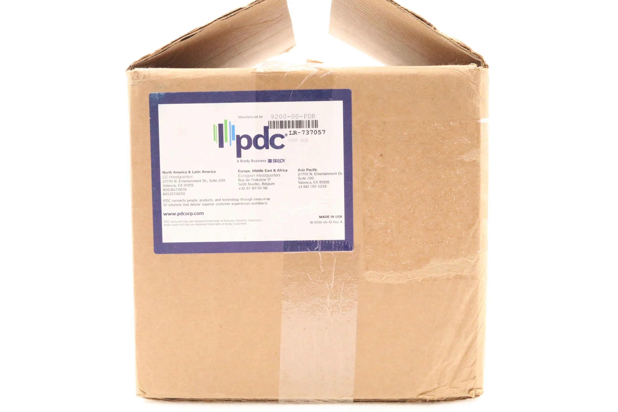 PDC Healthcare | 9200-00-PDR | DataMate Paper Laser Adult Wristband, Adhesive Closure Tamper Evident, White