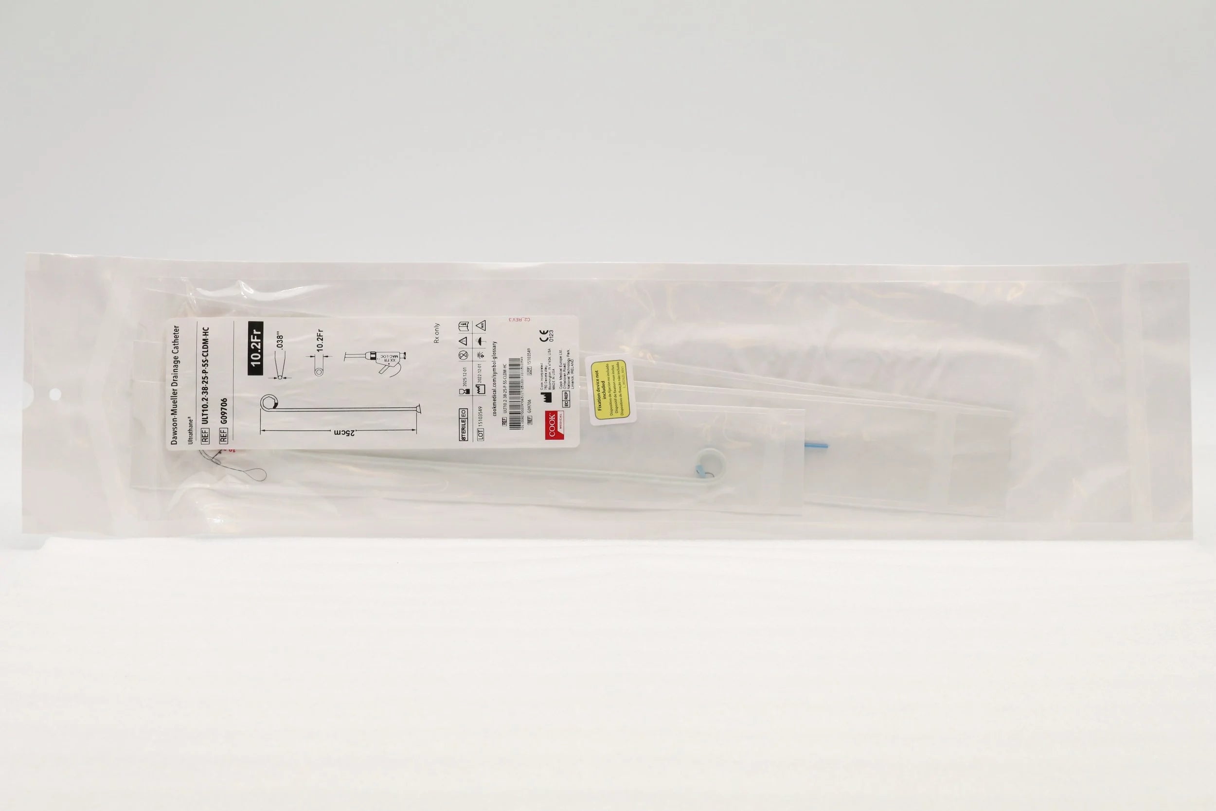 Cook Medical | G09706 | DAWSON-MUELLER MULTIPURPOSE DRAINAGE CATHETER 10.2F X 25CM, 0.038"