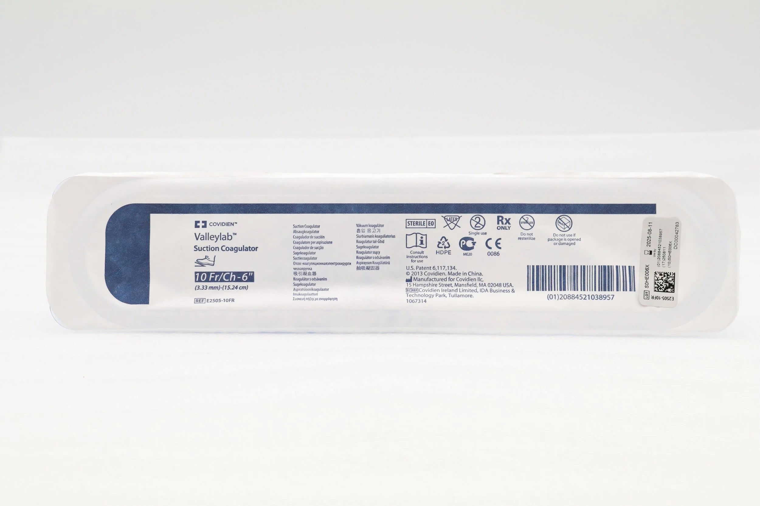 Covidien | E2505-10FR | MEDTRONIC VALLEYLAB FOOT SWITCHING SUCTION COAGULATOR 10F