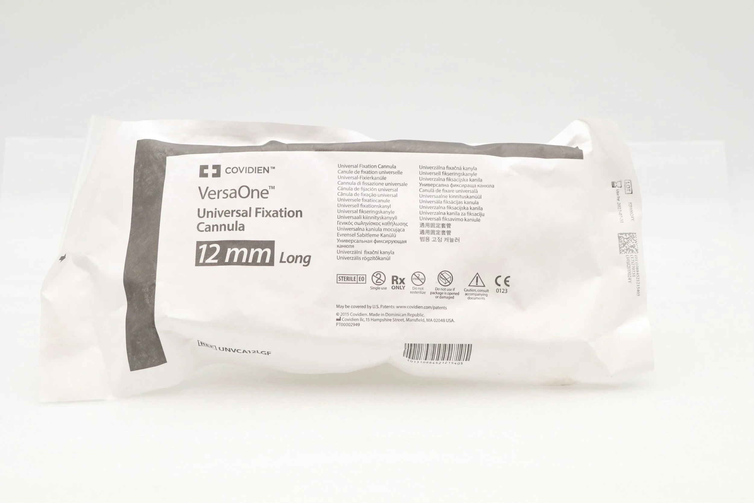 Covidien | UNVCA12LGF | MEDTRONIC VERSAONE 12MM UNIVERSAL LONG FIXATION CANNULA 150MM
