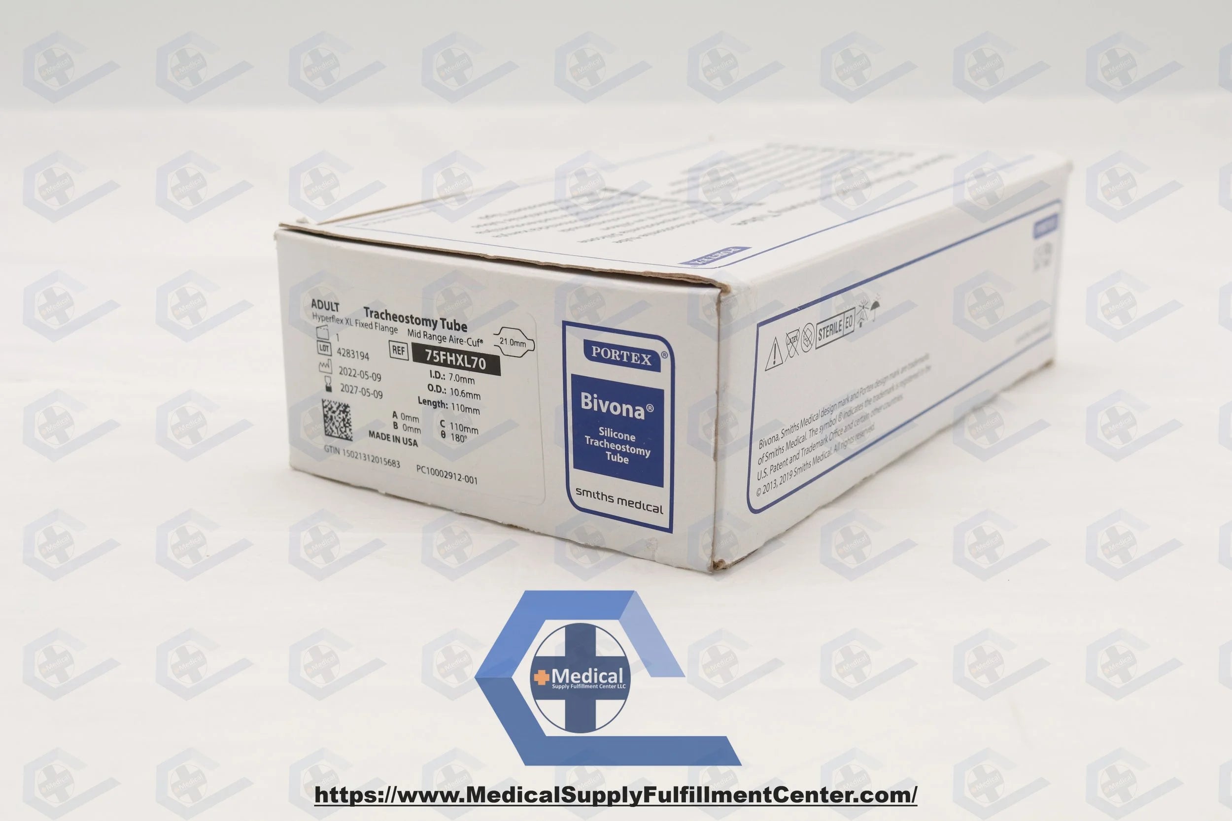 Smiths Medical | 75FHXL70 | TUBE TRACH SZ 7 EXTENDED LENGTH HYPERFLEX LATEX FREE