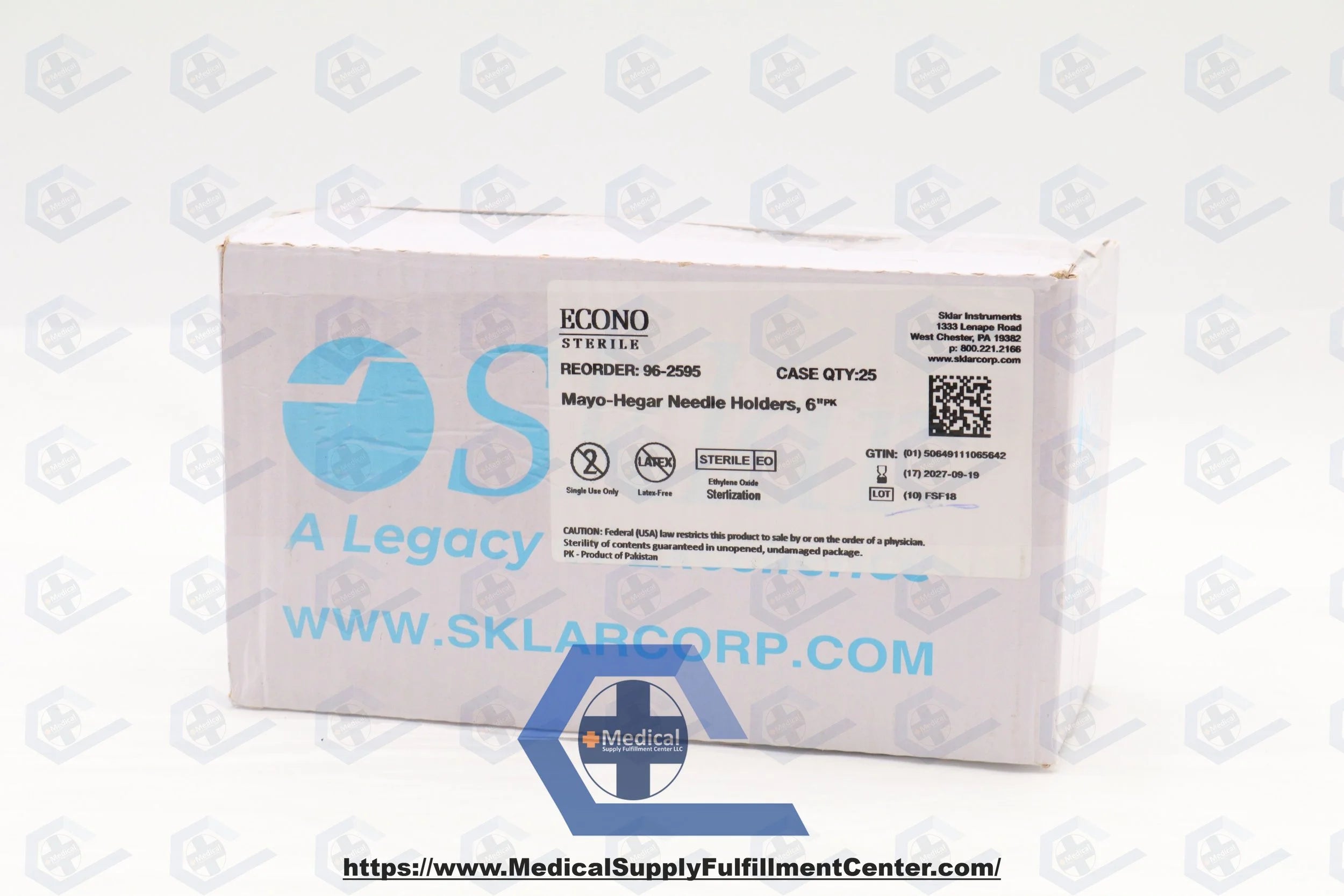 Sklar | 96-2595 | Sterile Mayo-Hegar Needle Holder, 6"