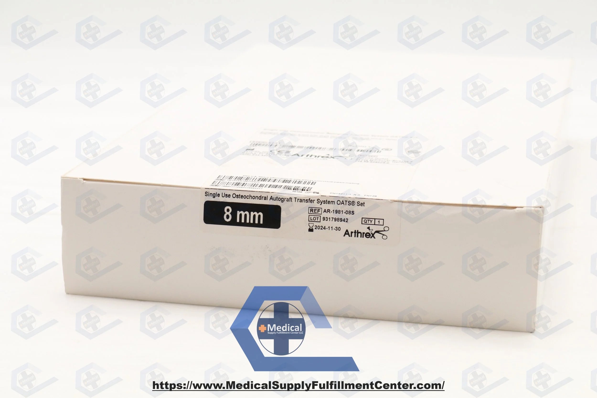 Arthrex | AR-1981-08S | Osteochondral Autograft Transfer System Set, 8 mm dia., Single-Use, Sterile